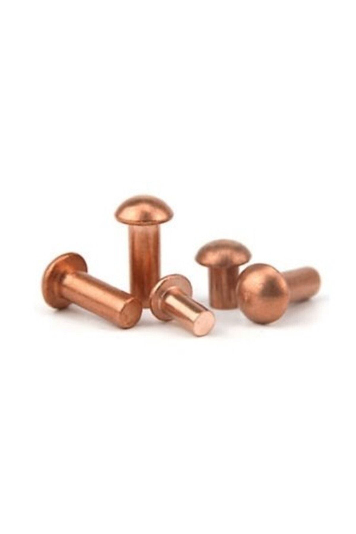 MetalDepom 5x20 mm Bombe Baş Bakır Perçin - 75 Adet