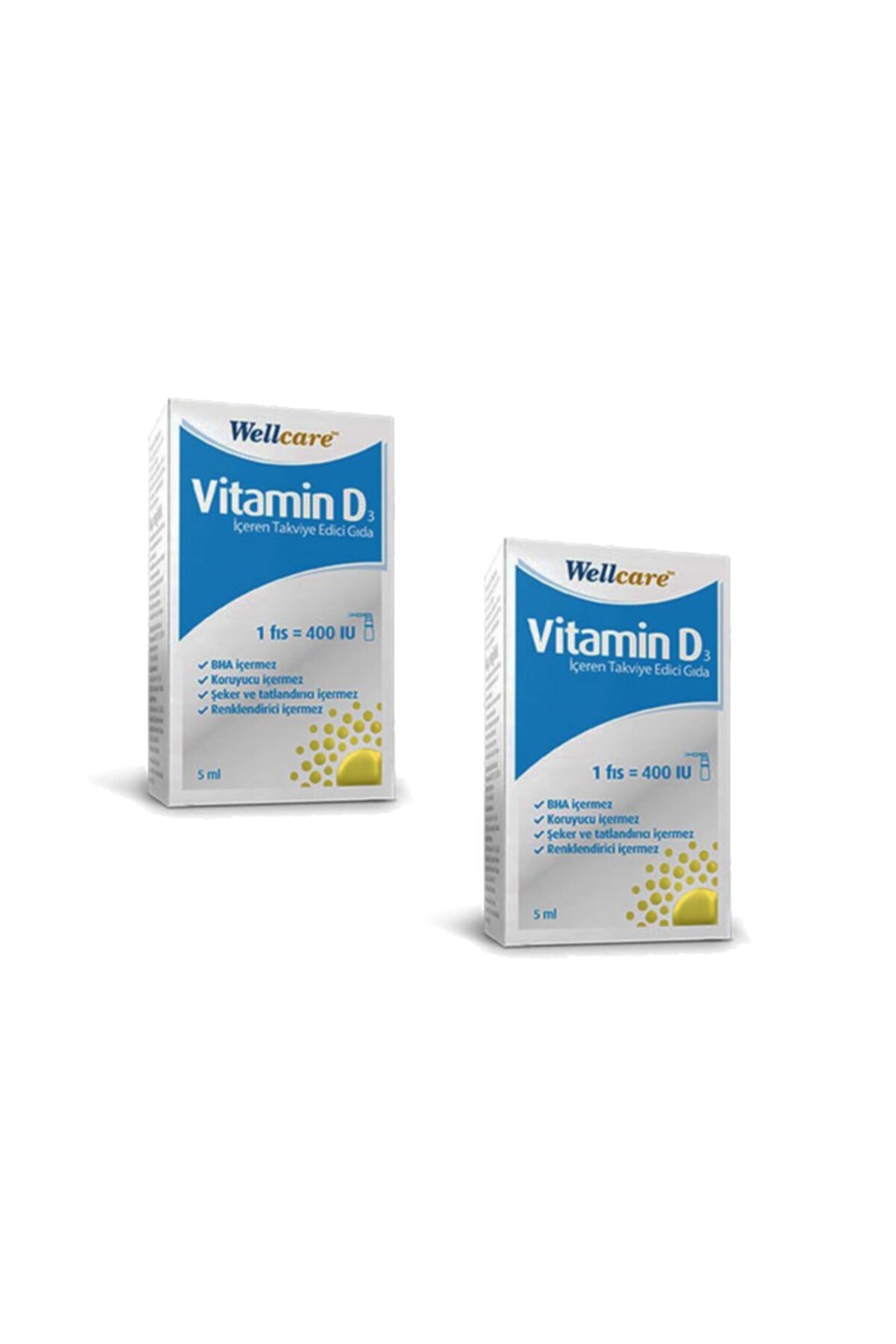 Wellcare Vitamin D3 400 Iu 5 Ml Sprey X2 Adet