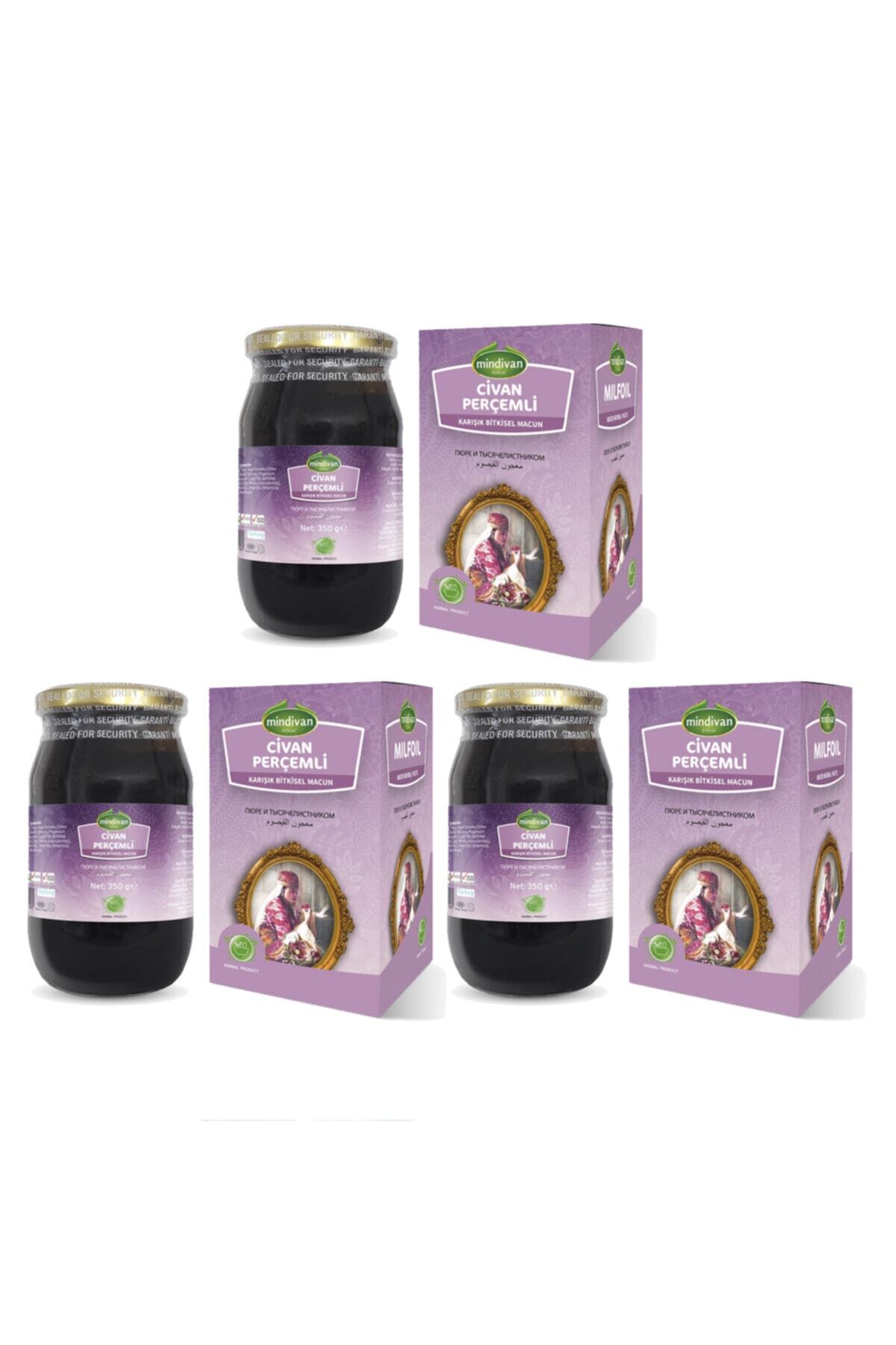 Mindivan Civan Perçemli Bitkisel Bal Karışımı 350 G X 3 Adet