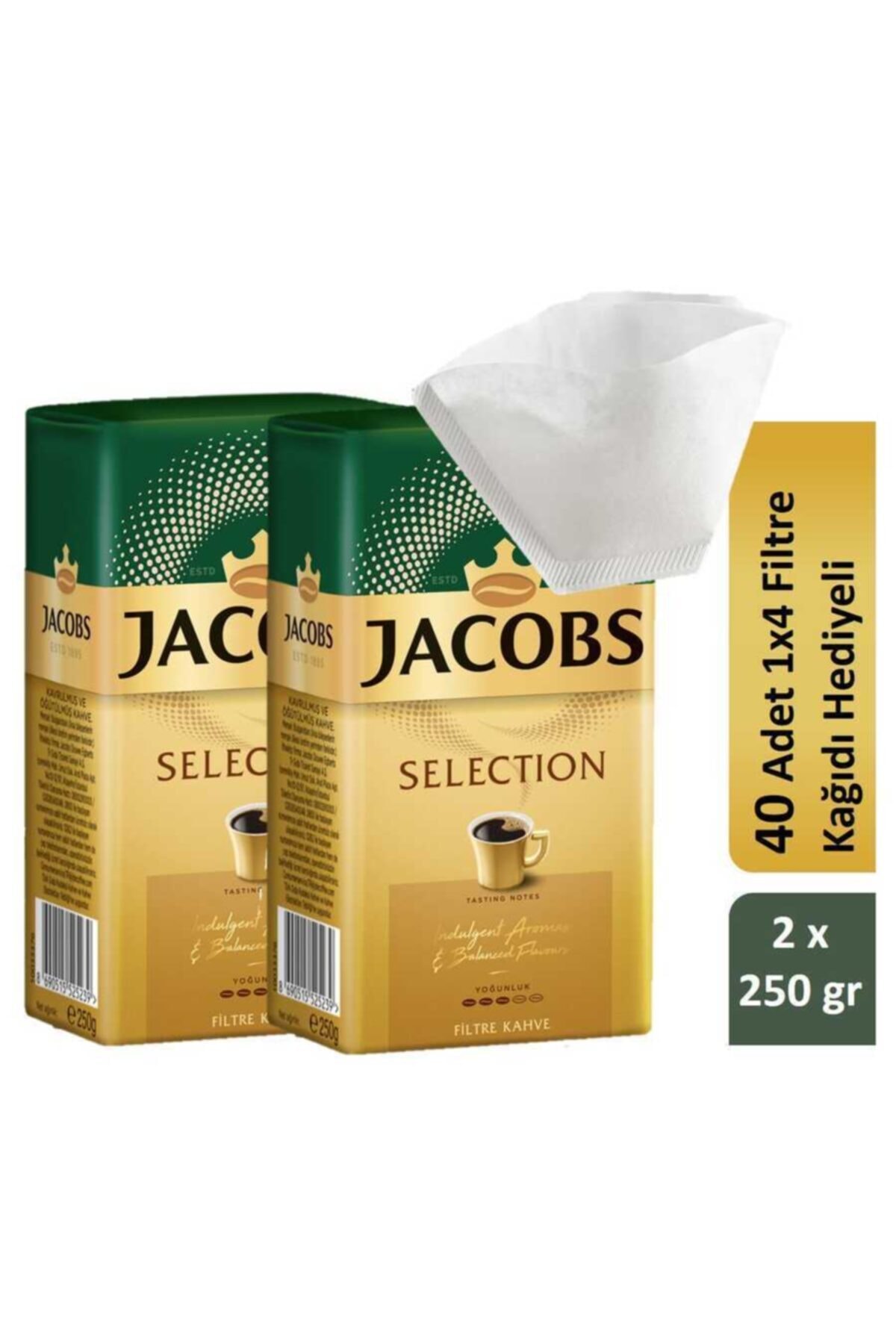 Jacobs Selection Filtre Kahve 250 gr X 2 Adet