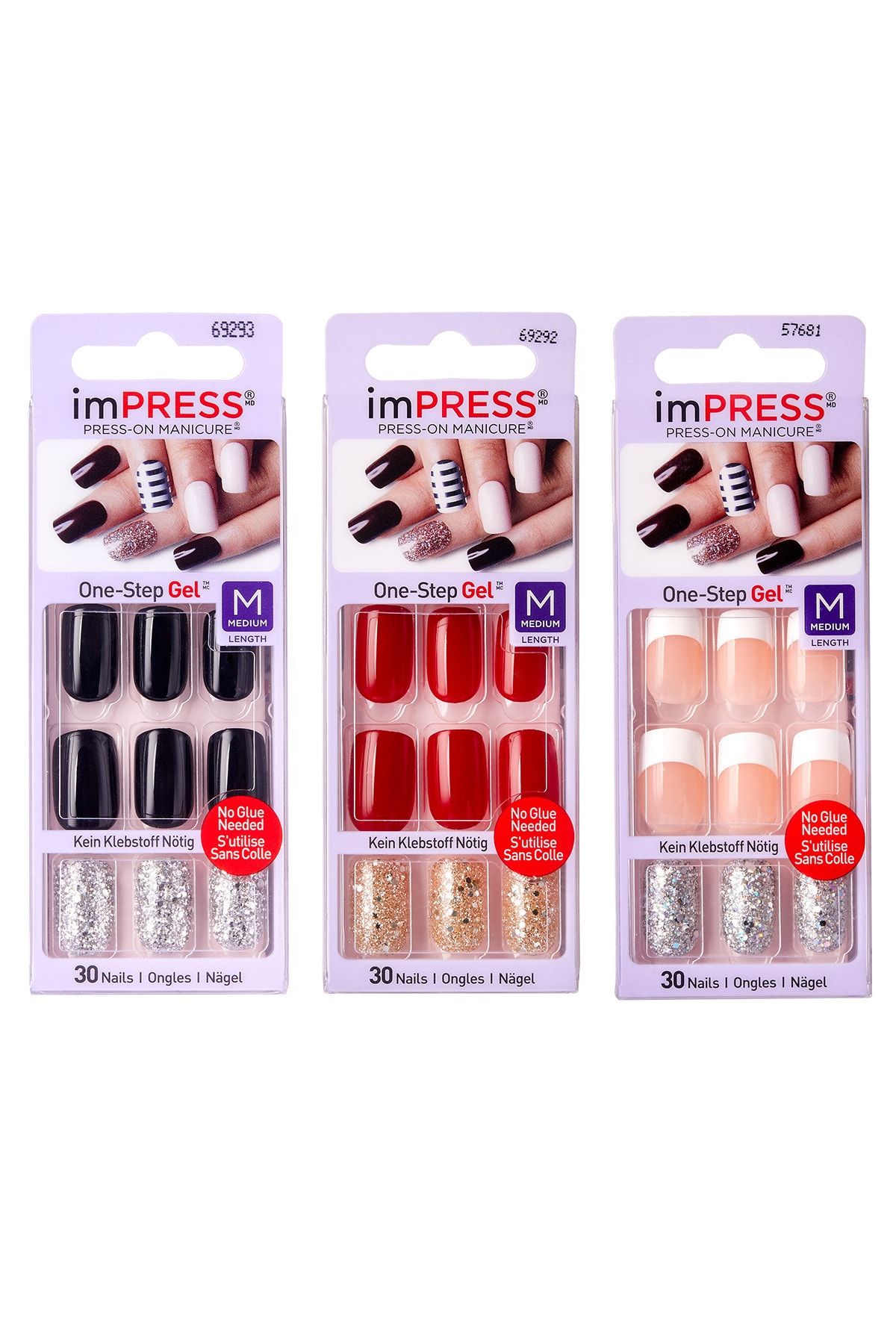 Impress Kendinden Yapışkanlı Takma Tırnak - Uzun - Yapıştır Çık - Bıpam017c - Bıpam015c - Bıpdm010c