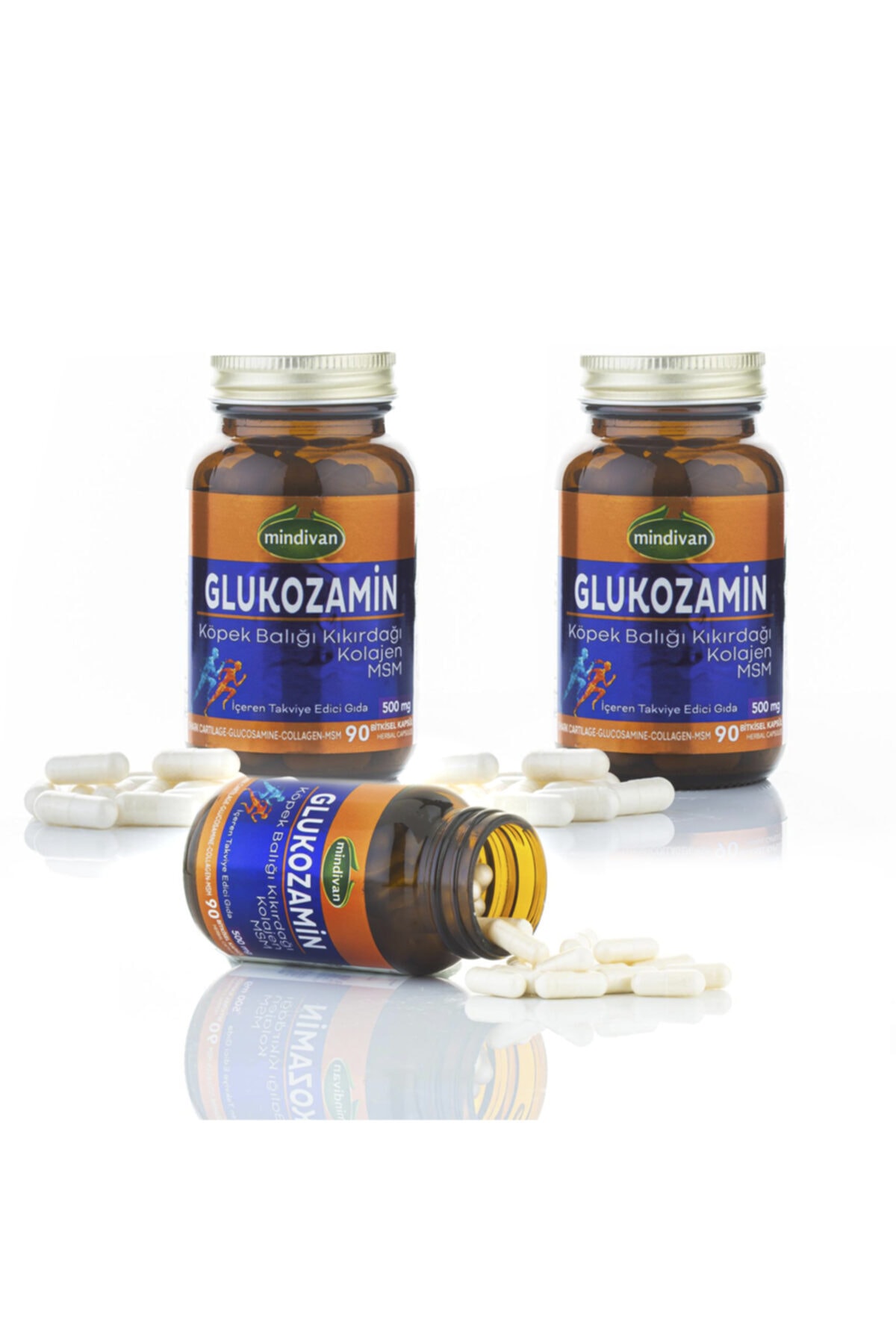 Mindivan Köpek Balığı Kıkırdağı, Kolajen, Msm Glucosamine Kapsül X 3 Adet