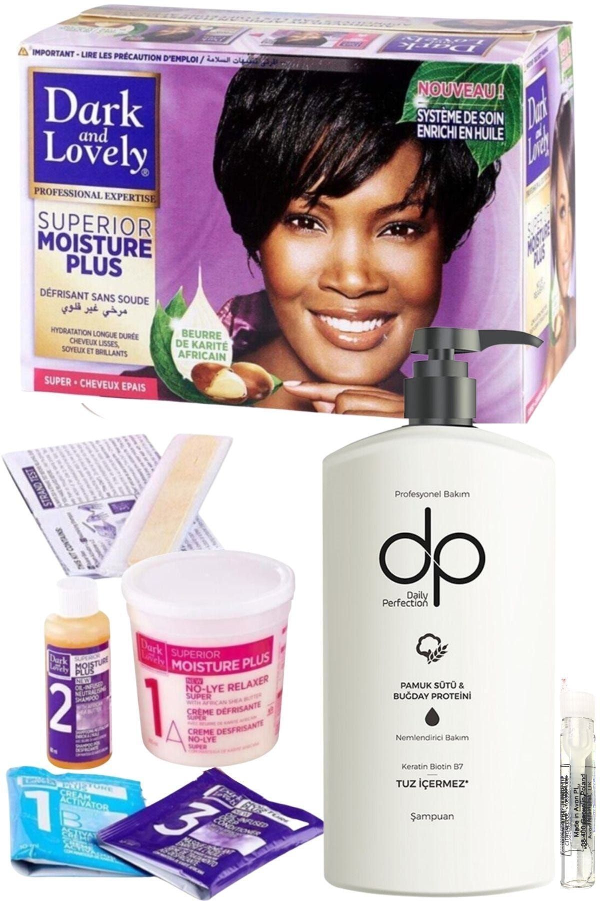Dark & Lovely Dark And Lovely Super Brezilyan Fönü Kalıcı Saç Düzleştirici Set + Tuzsuz Şampuan Proteinli