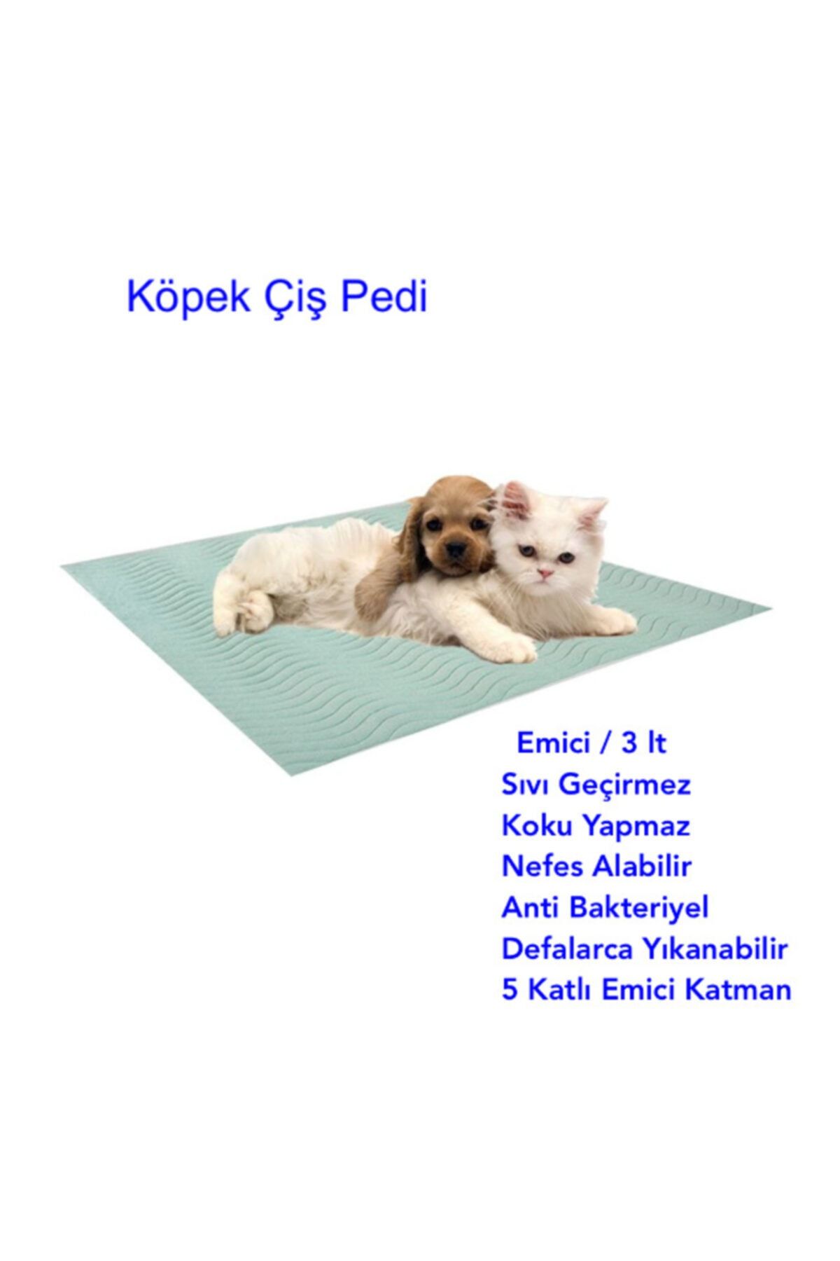 ATA EXCLUSIVE FABRICS 5 Katlı Kapitoneli, Yıkanabilir, Sıvı Geçirmez Çiş Pedi (75X90 CM) %100 Polyester