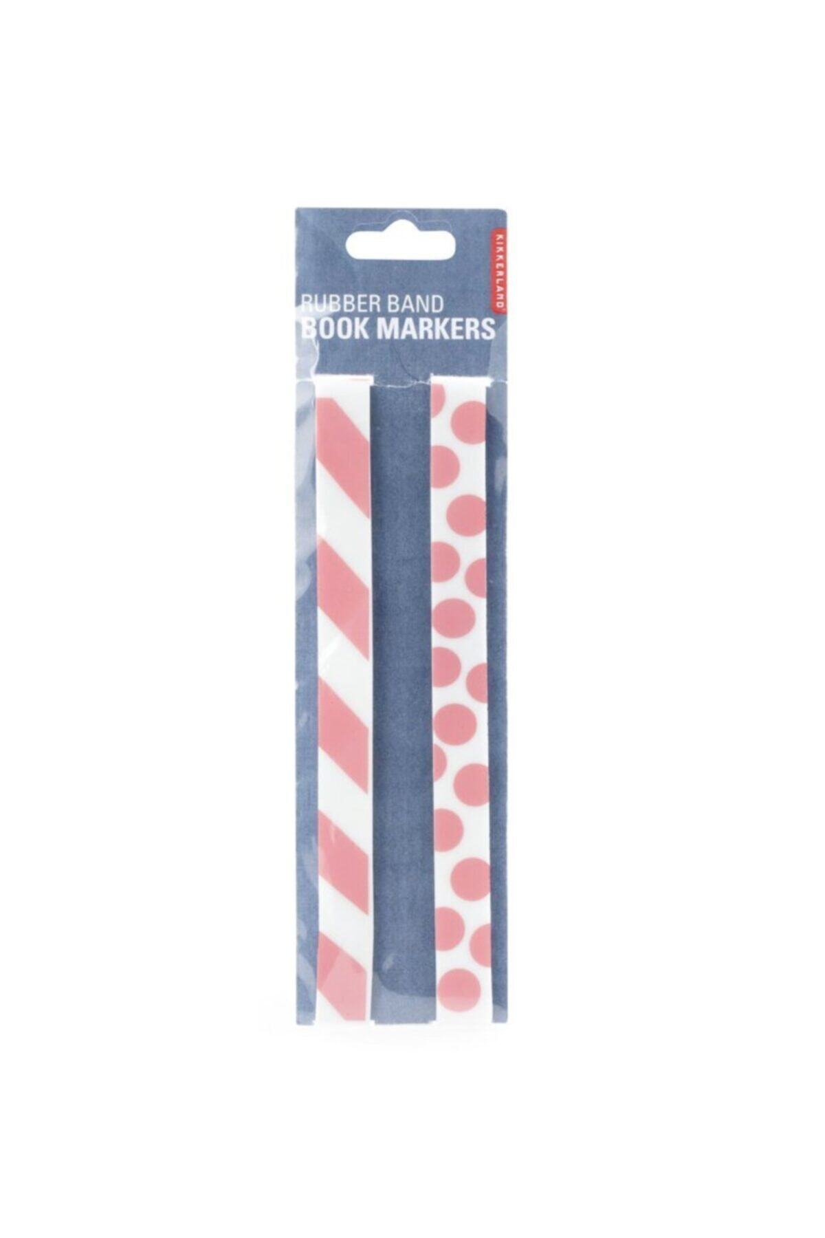 Kikkerland Rubber Band Lastik Bant Kitap Ayracı Pembe