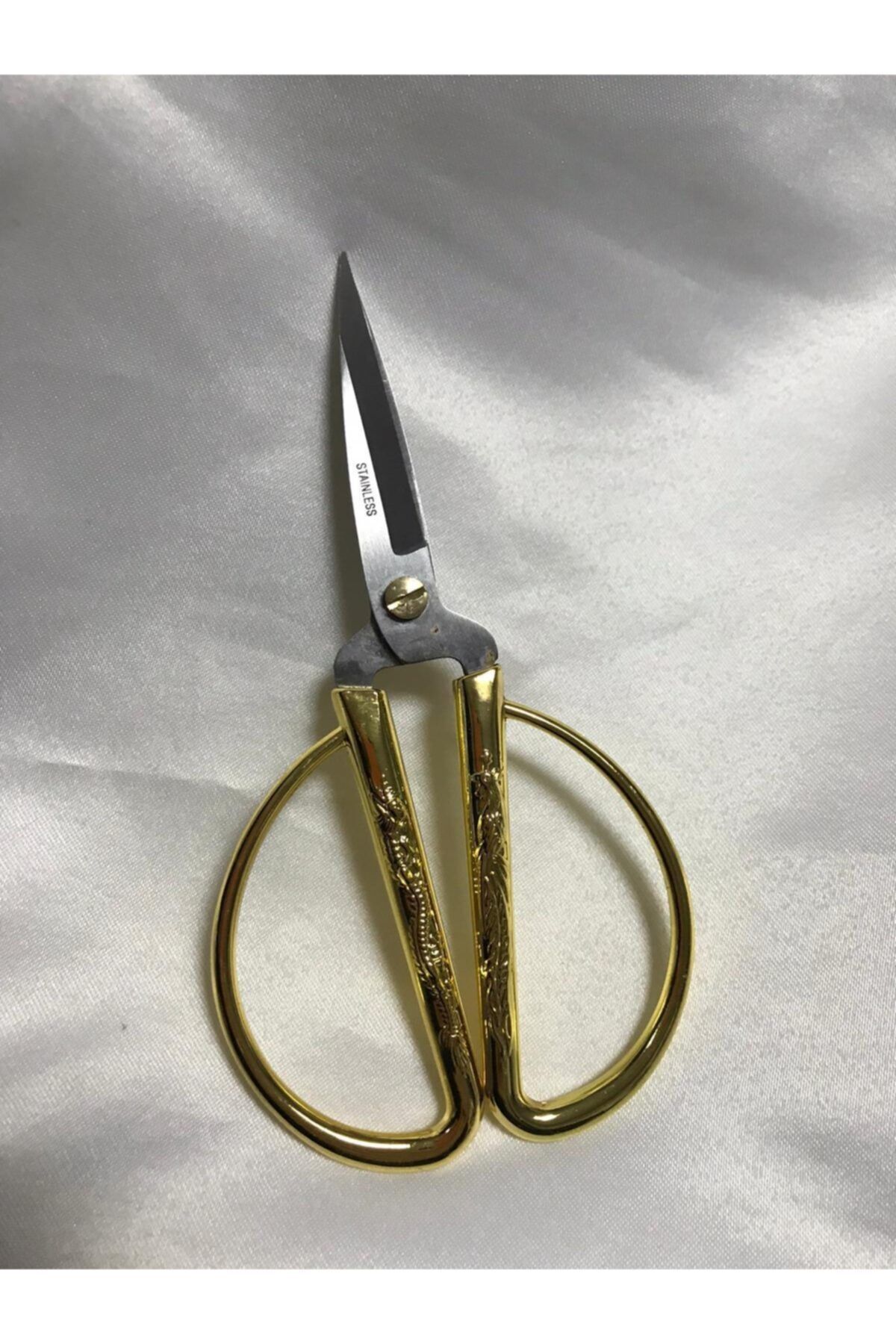özünlü tuhafiye Vintage Makas Söz Nişan Makası Tavuskuşu Desenli