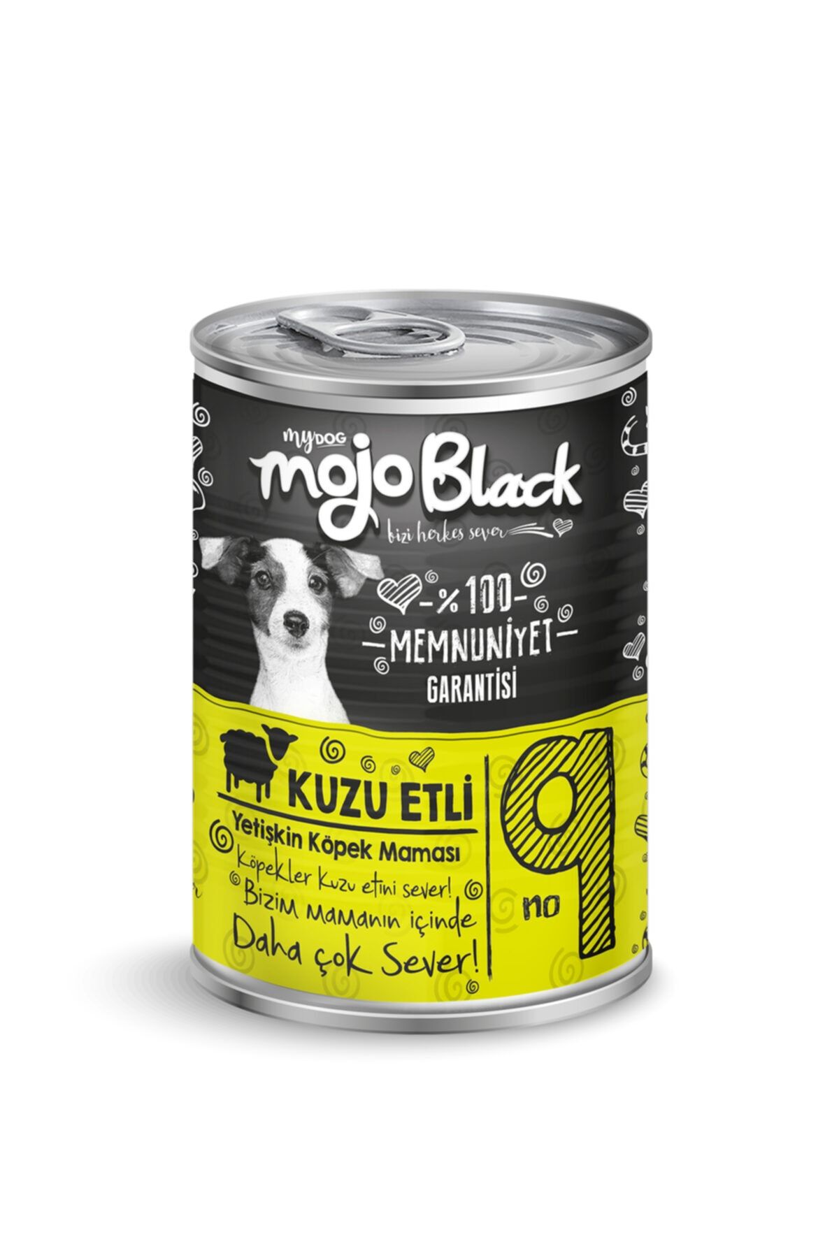 mydog Mojo Black Kuzu Etli Köpek Konservesi 400gr 6'lı