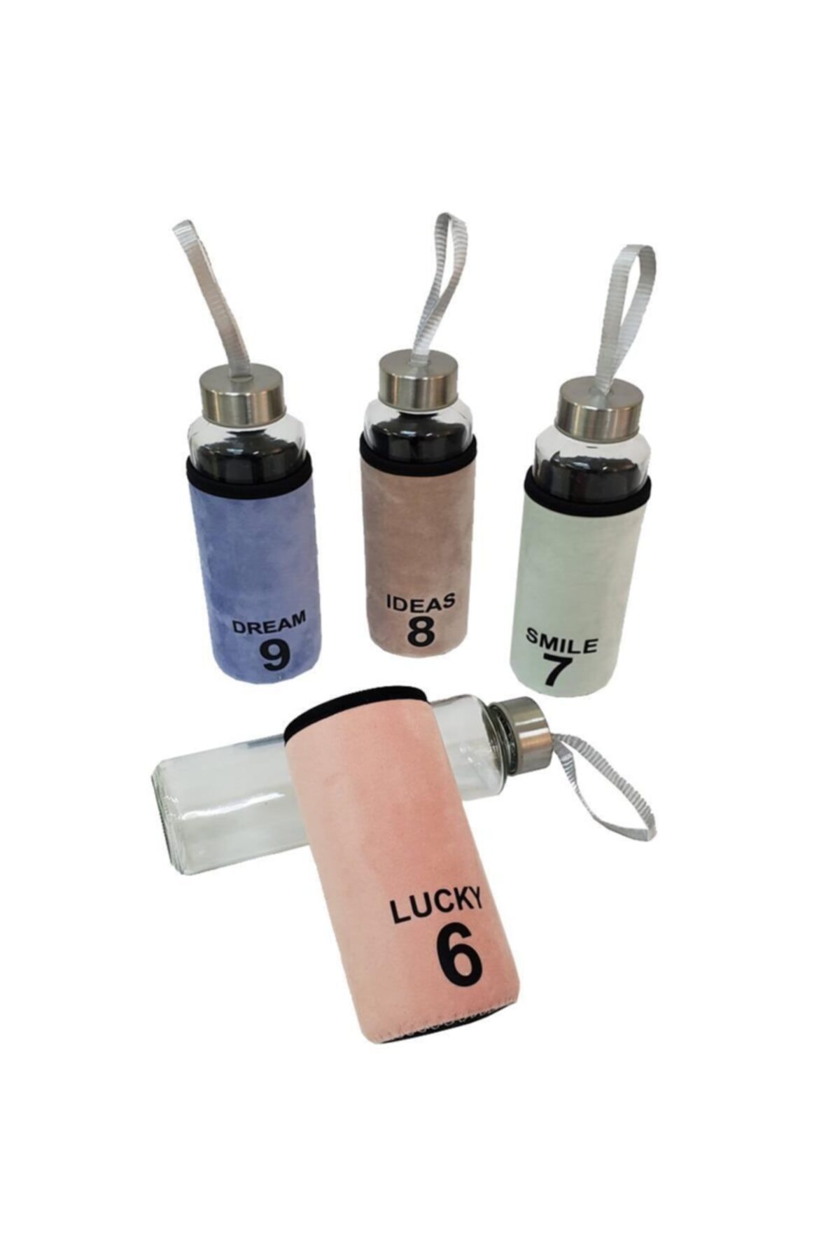 ozgurpazar Kılıflı Cam Su Matarası