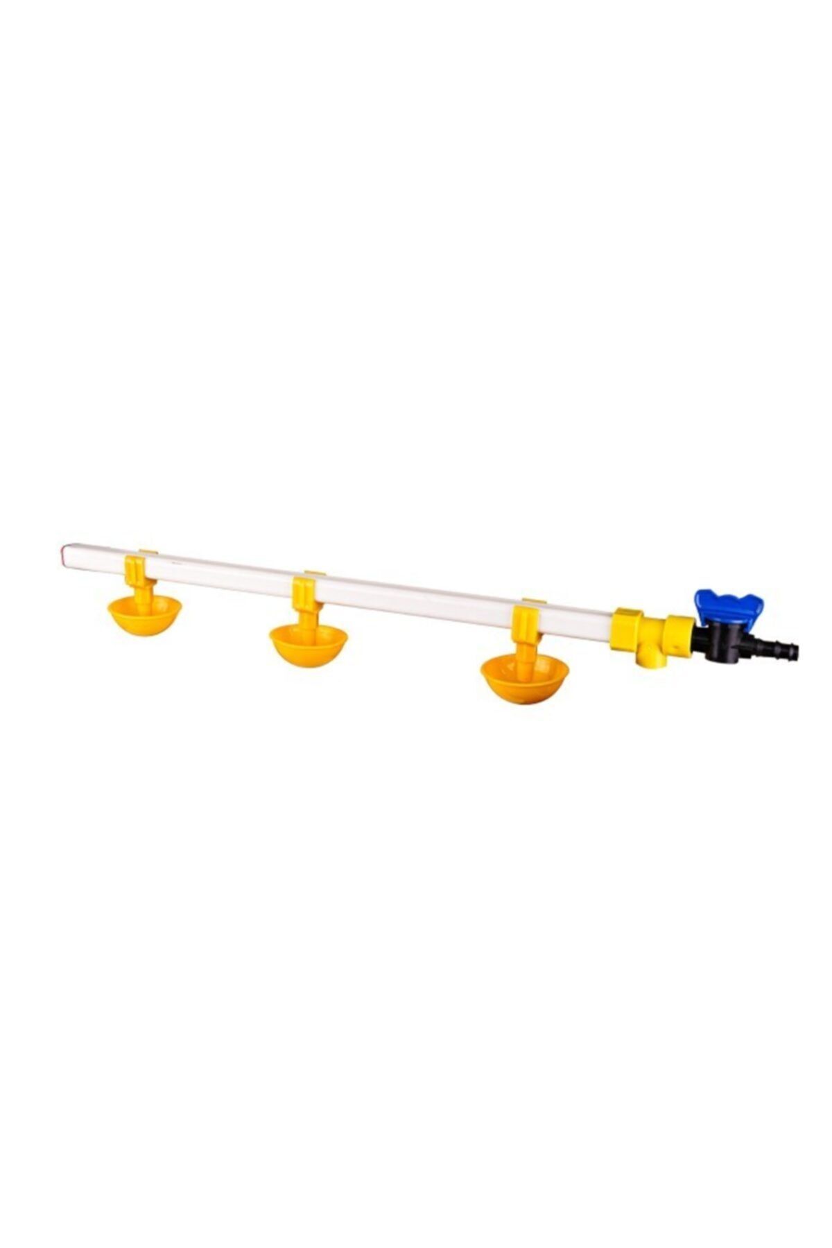 mutlu tavukçuluk Civcivler Için Nipel Suluk Sistemi 60 Cm 3 Nipelli Küçük Yaylı Çanaklı