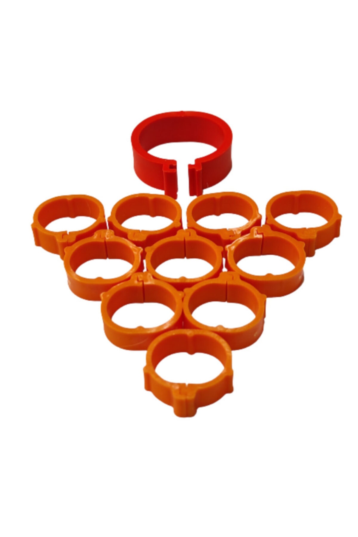mutlu tavukçuluk Tavuk Bileziği 27 Mm 10 Lu Pk. Turuncu