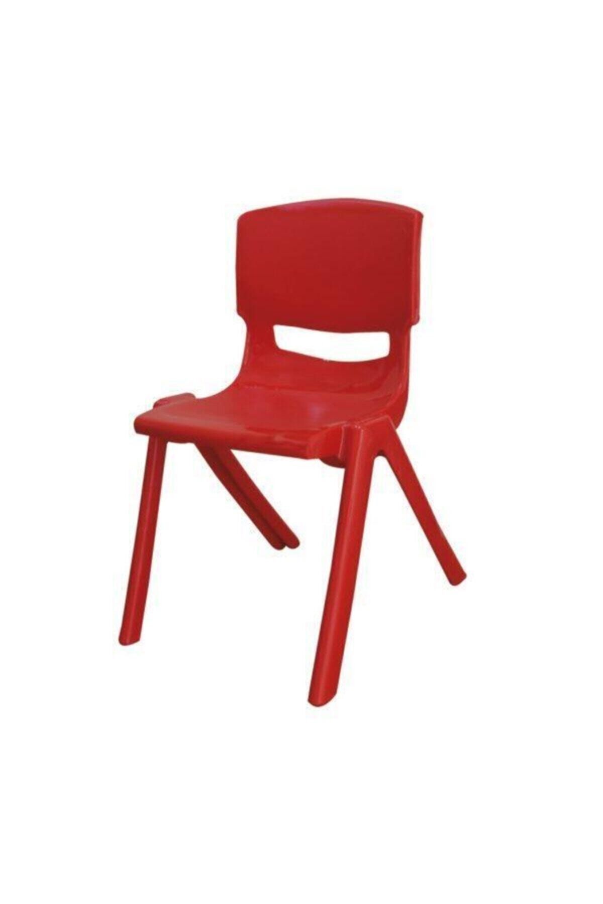 Furkan Toys Şimşek Toys Kırmızı Plastik Ana Okulu Sandalyesi 8003