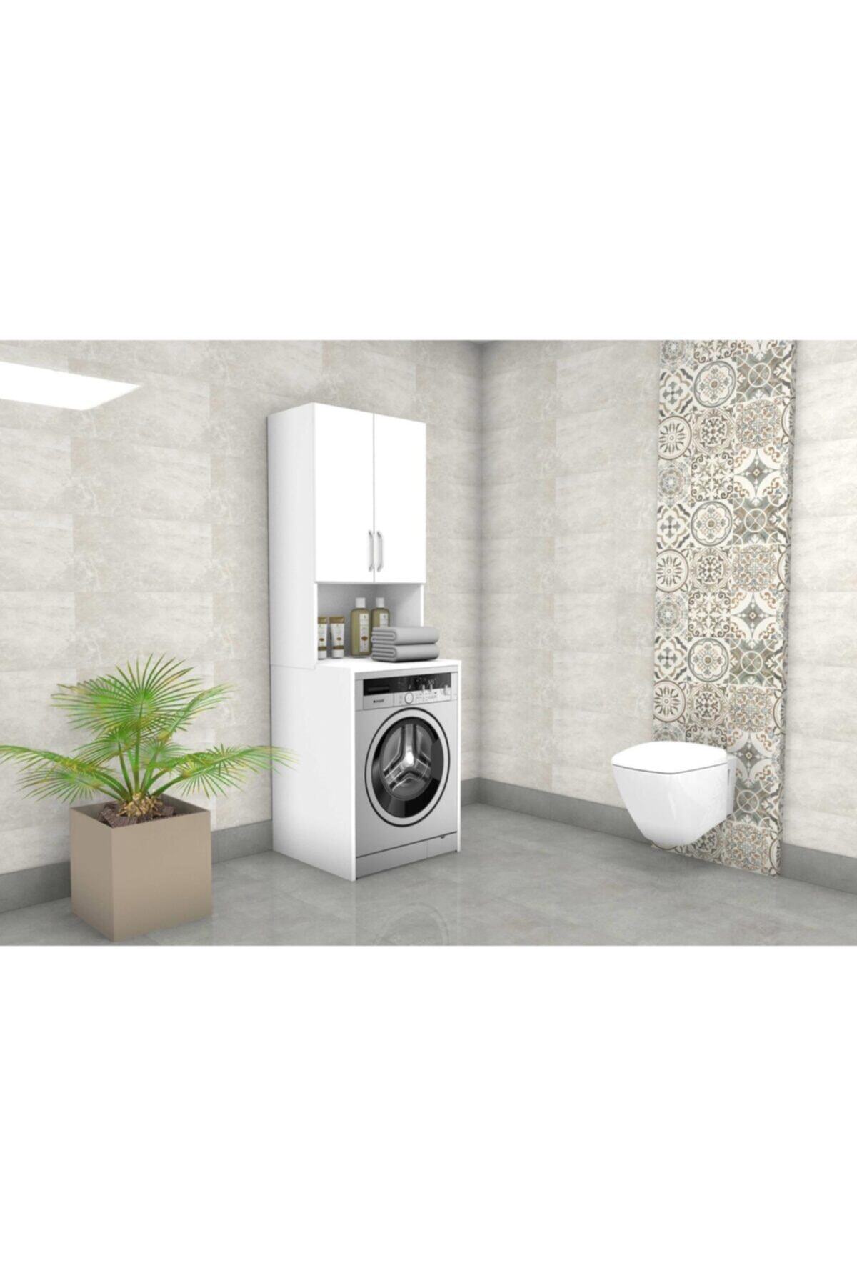 gtaş mobilya Çamaşır Makinesi Dolabı Banyo Dolabı Çok Amaçlı Dolap