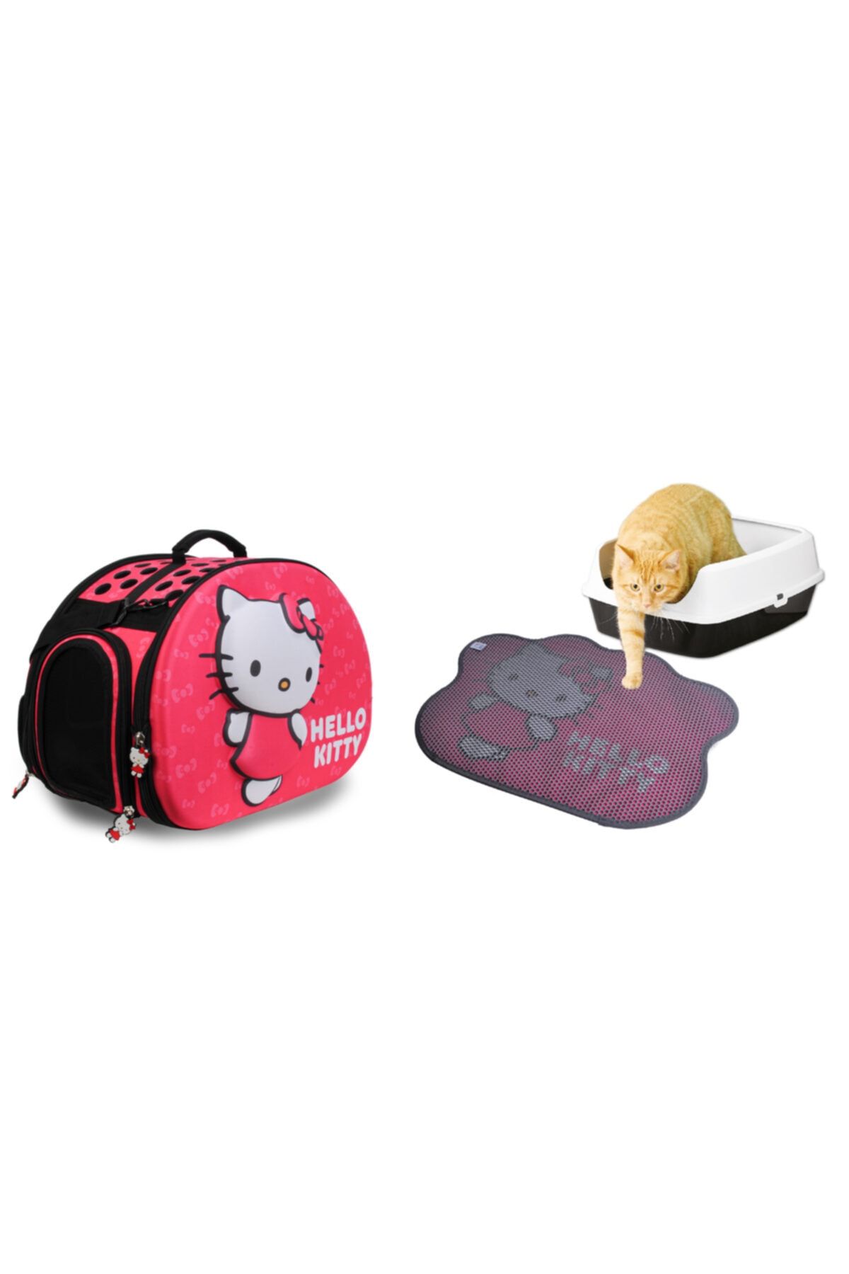 Hello Kitty Kedi Taşıma Çantası 3d Eva Hello Kıtty Kabartmalı Ve Paspas