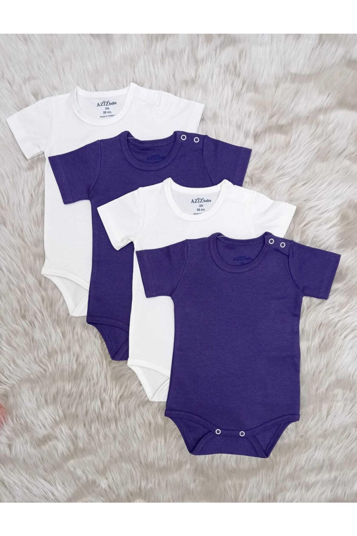 Aziz Bebe 4lü Çıtçıtlı Body