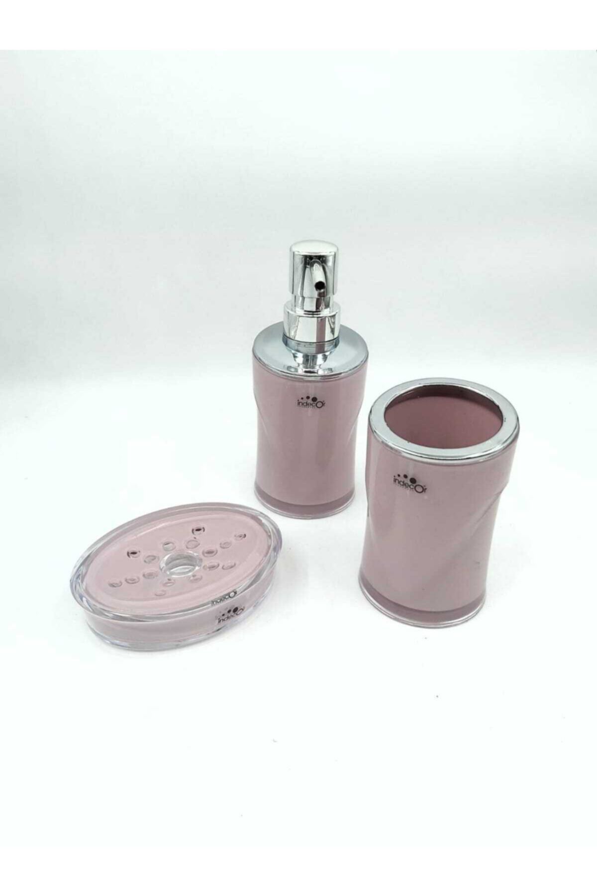 YzHome 3 Parça Akrilik Banyo Seti Takımı Sıvı Sabunluk Katı Sabunluk Diş Fırçalık