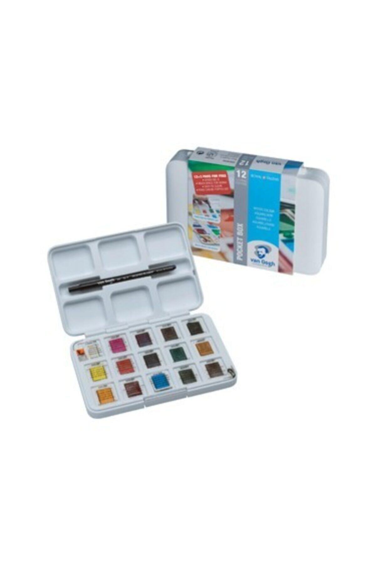 Talens Van Gogh Tablet Sulu Boya 15 Renk (12+3) Sulu Boya Blok Hediyeli