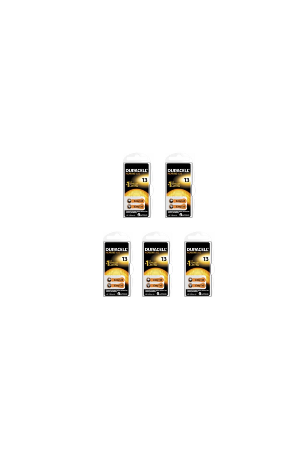 Duracell Kulak Cihazı Pili 13 Numara 6lı 5 Paket