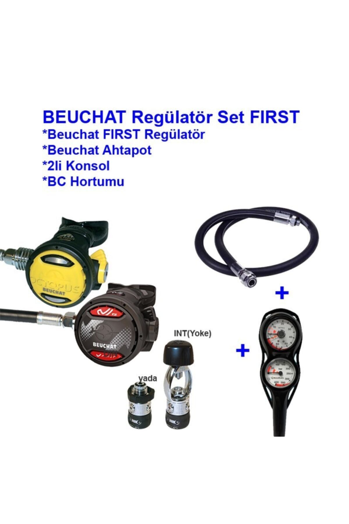 Beuchat Regülatör Set Fırst, Ahtapot, Konsol, Bc Hortumu