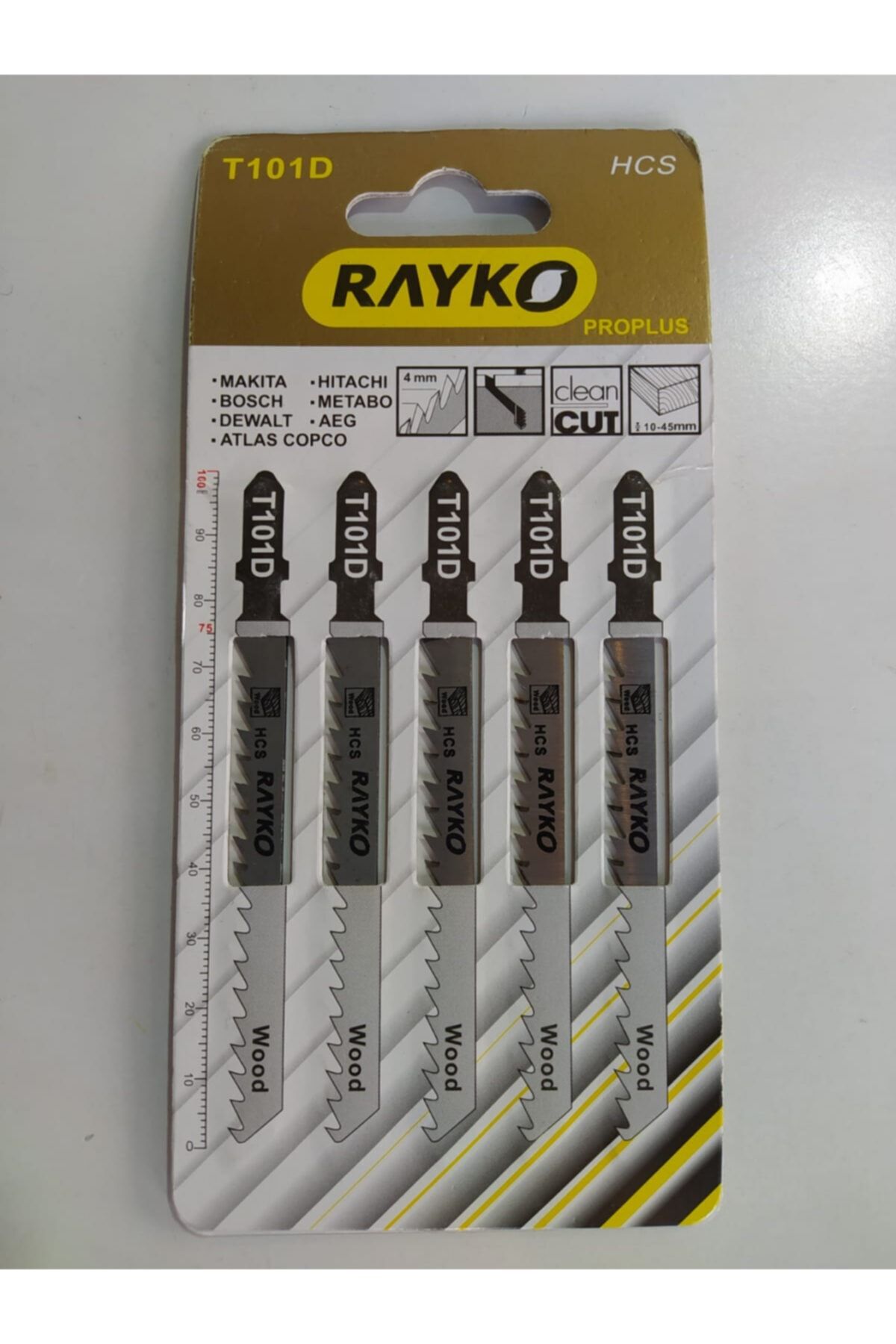 Rayko T101d Dekupaj Testere Bıçağı Ahşap Için 5'li Paket