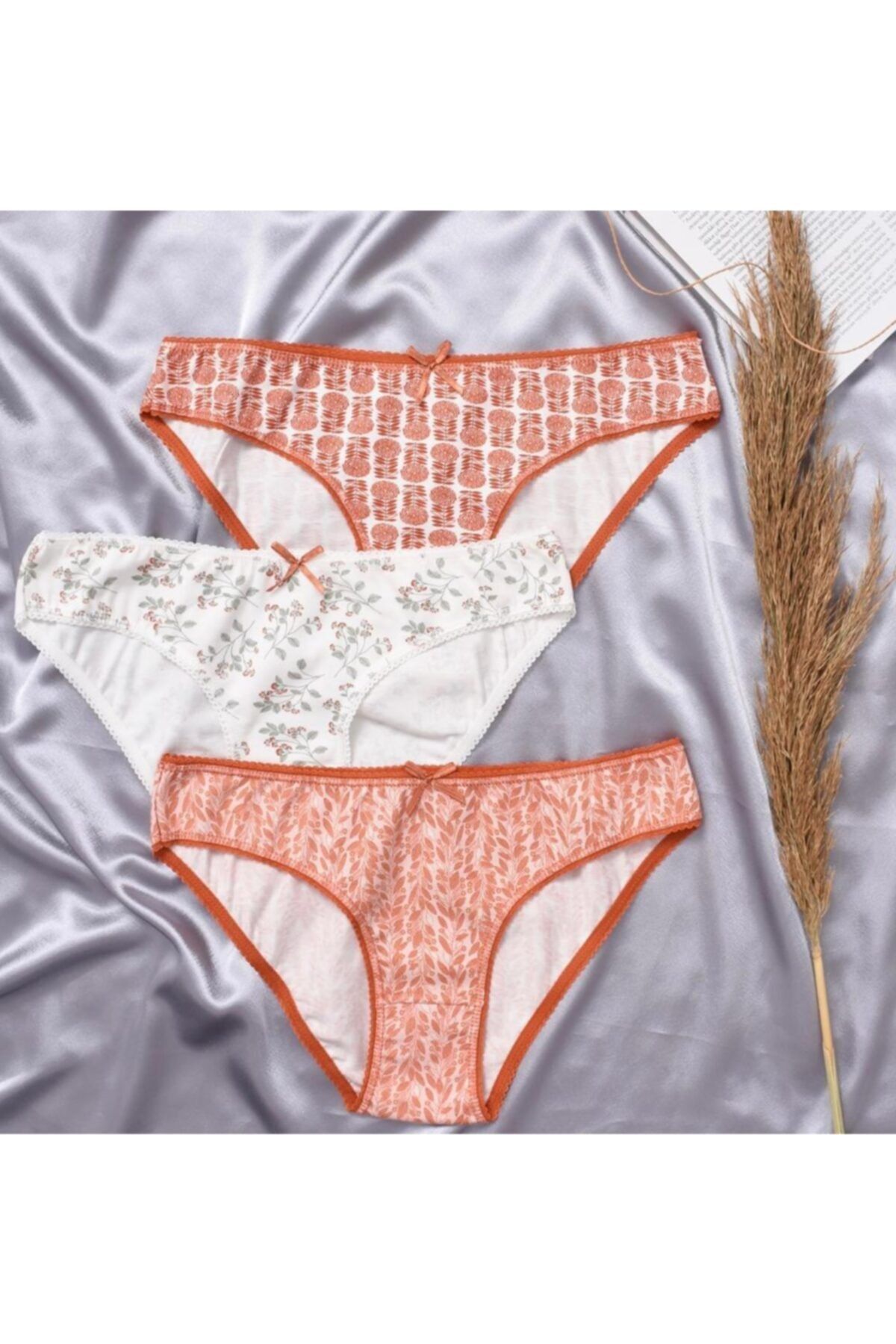 Scarlet Ticaret Kadın Kırmızı 3'lü Slip Külot