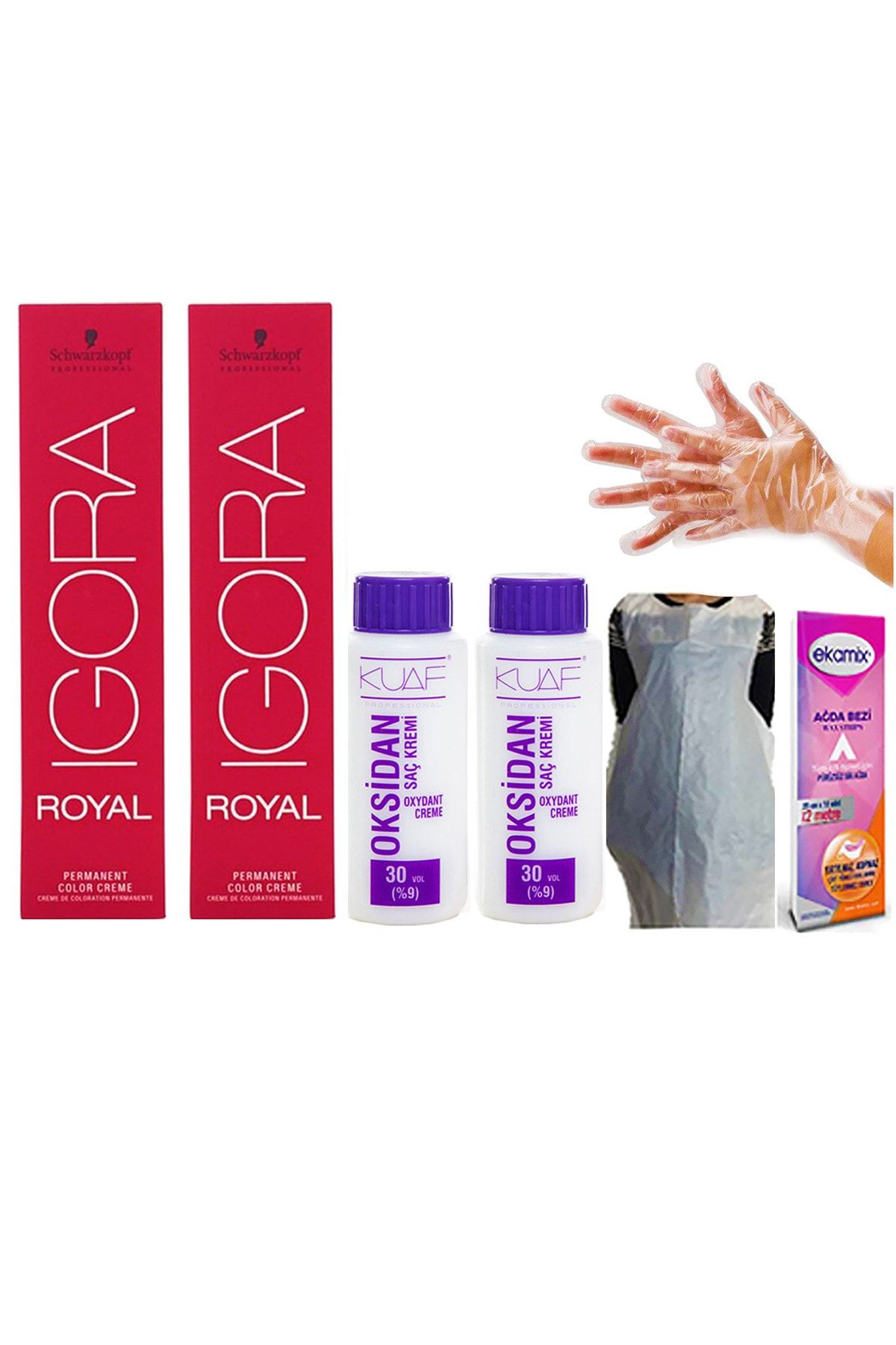 Igora Royal 9-98 Sarı Viyole Kızıl 2adet+oksidan 30vol 2adet