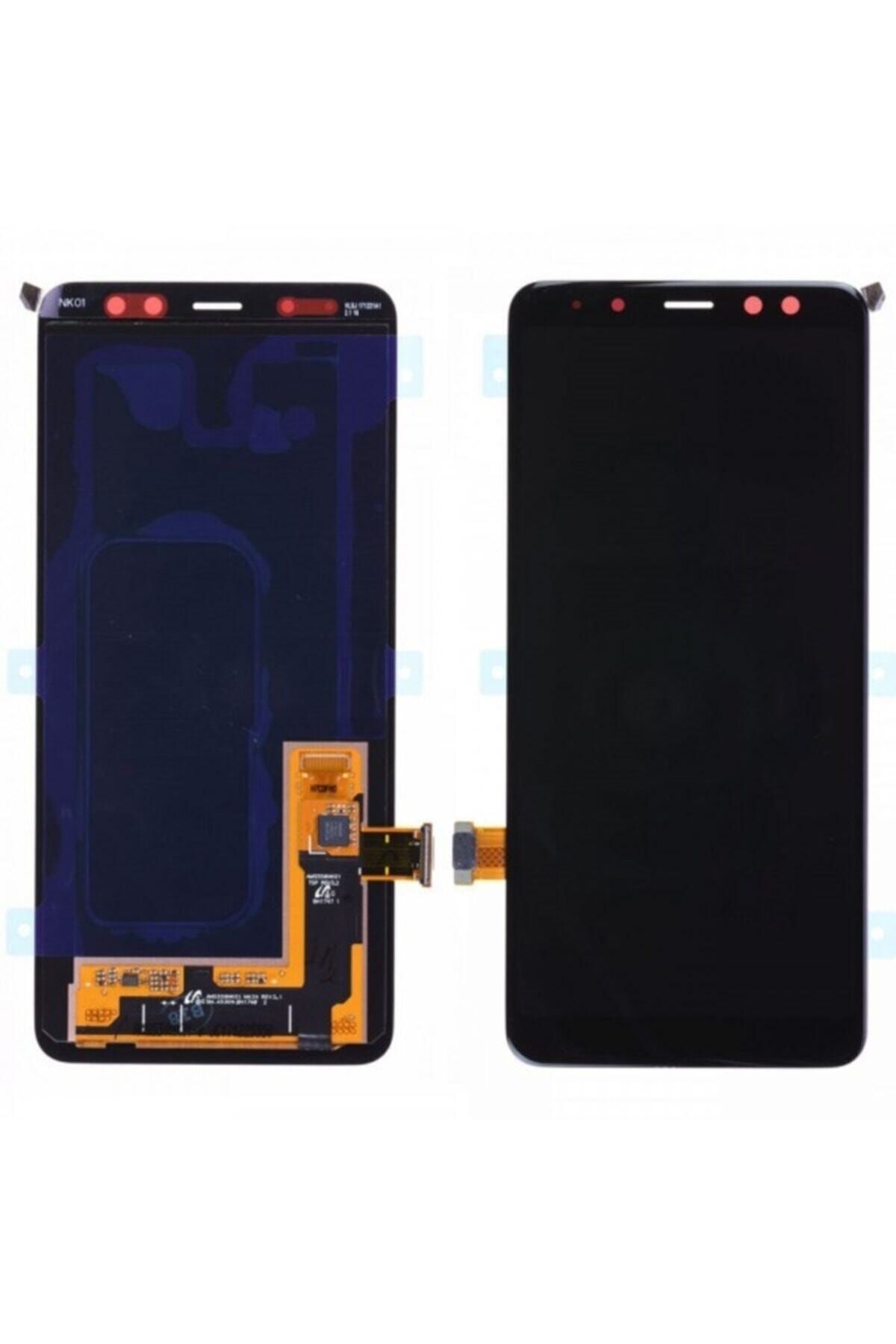 OEM Samsung Galaxy A730 A8 Plus 2018 Mtl Yan Siyah Çıtasız Lcd Ekran