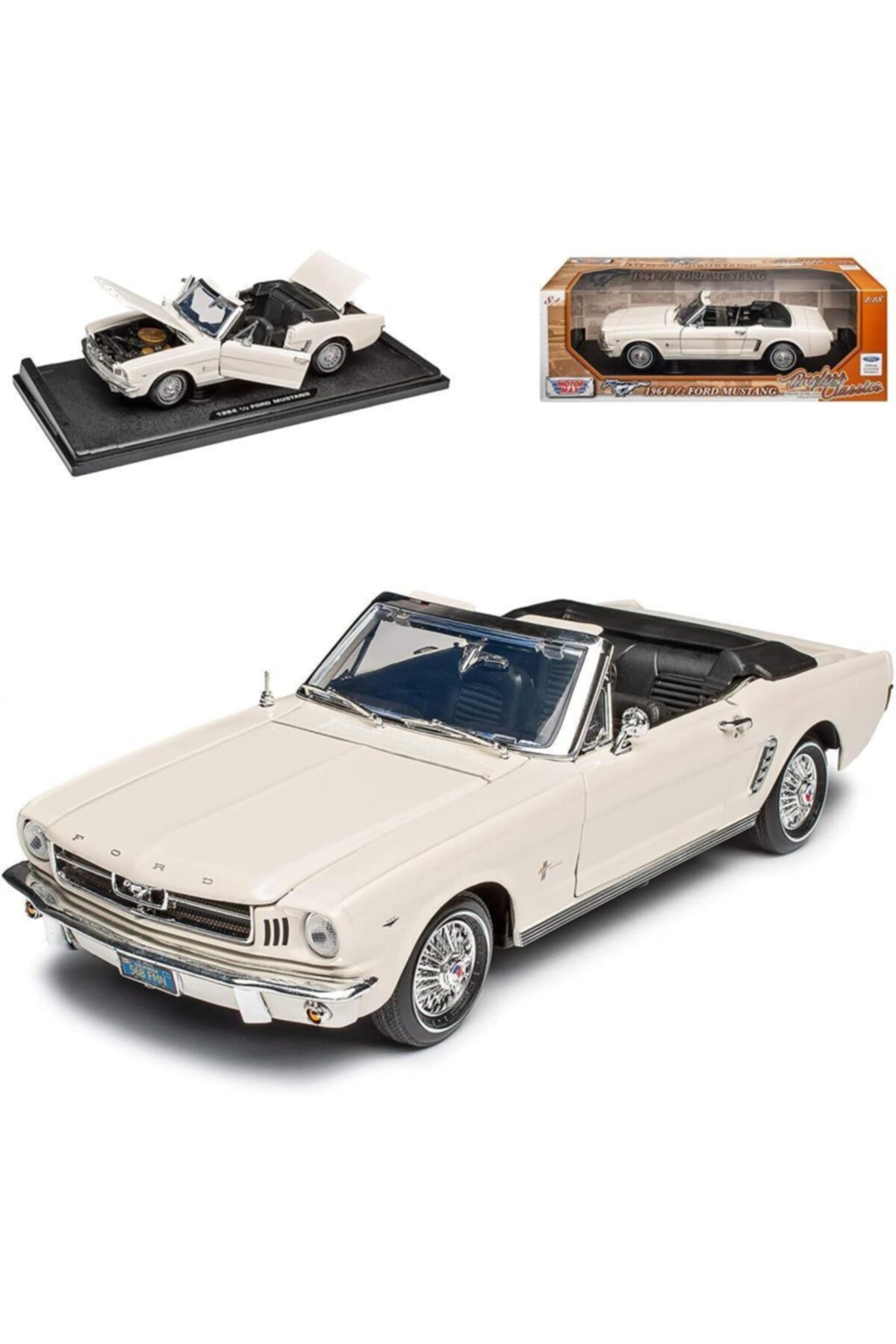 Motor Max Motormax 1964 Ford Mustang Beyaz 1:18 Model Araba