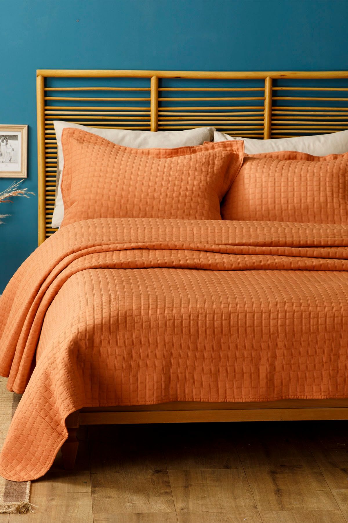 english home merlin jakarli tek kisilik yatak ortusu takimi 180x250 cm karamel fiyati yorumlari trendyol