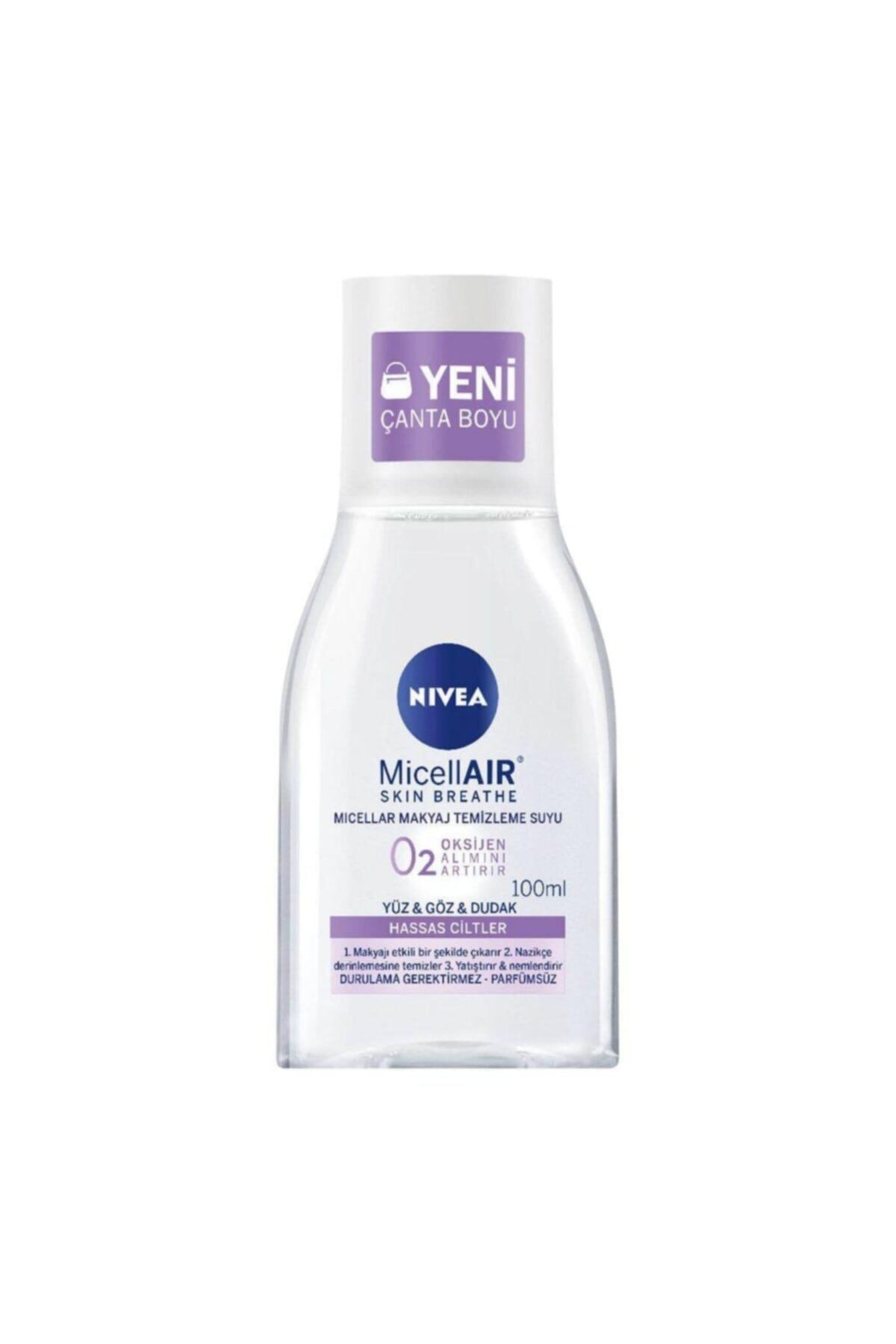 Nivea Micellaır Çanta Boyu Hassas Ciltler Makyaj Temizleme Suyu