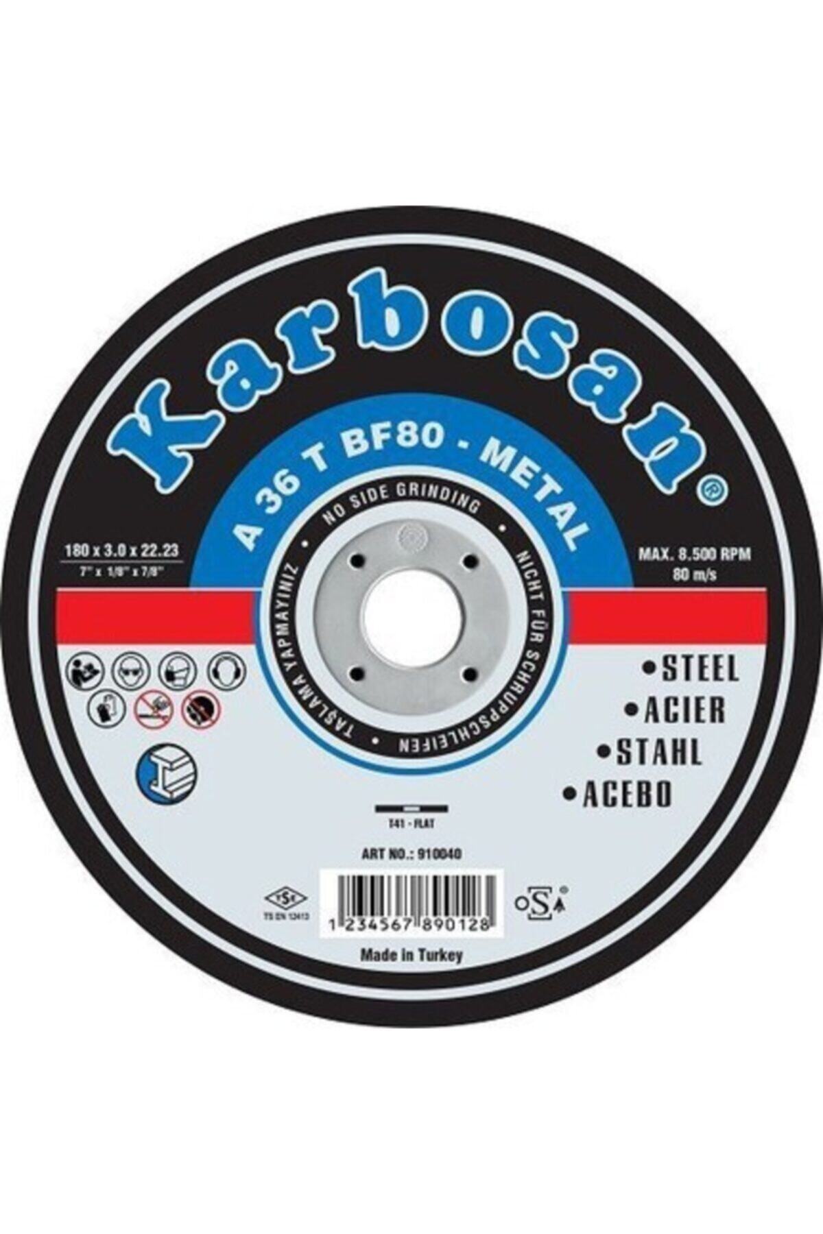 KARBOSAN Metal Kesici Taş 180x3x22 1 Adet