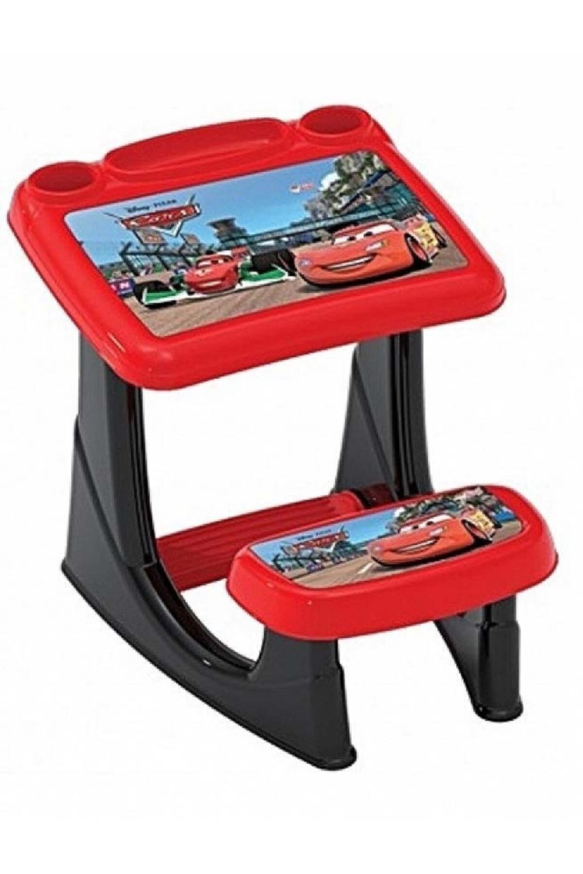 DEDE Orijinal Cars Arabalar Çalışma Ve Aktivite Oturaklı Masa Evde Eğitim Ders Masası