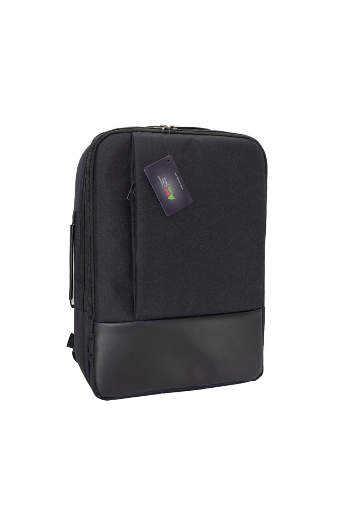 Acil Çanta Unisex Siyah Su Geçirmez 15,6 Inç Laptop Sırt Çantası 02040