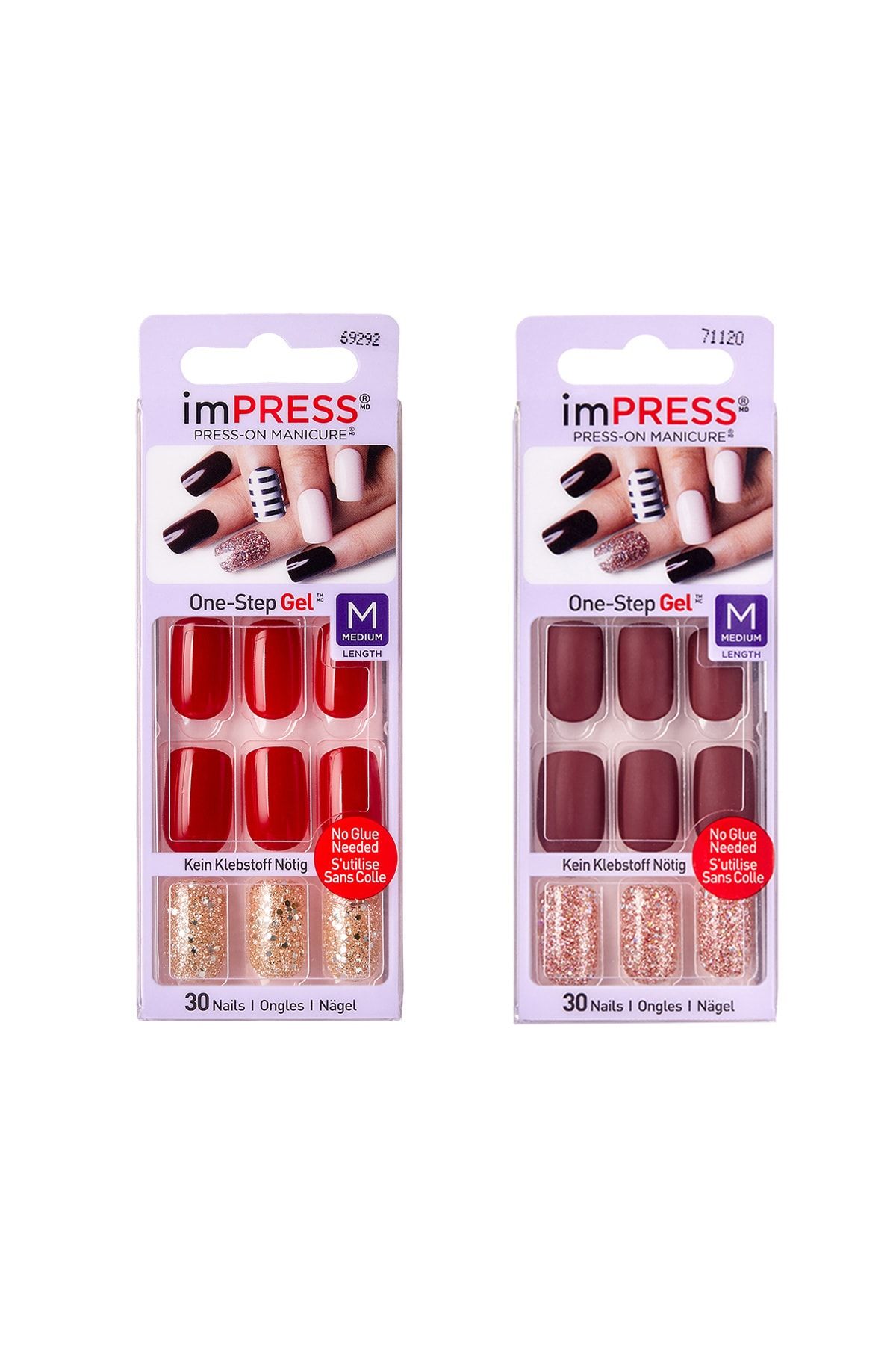 Impress Kendinden Yapışkanlı Takma Tırnak - Kısa - Yapıştır Çık - Bıpam015c - Bıpam016c