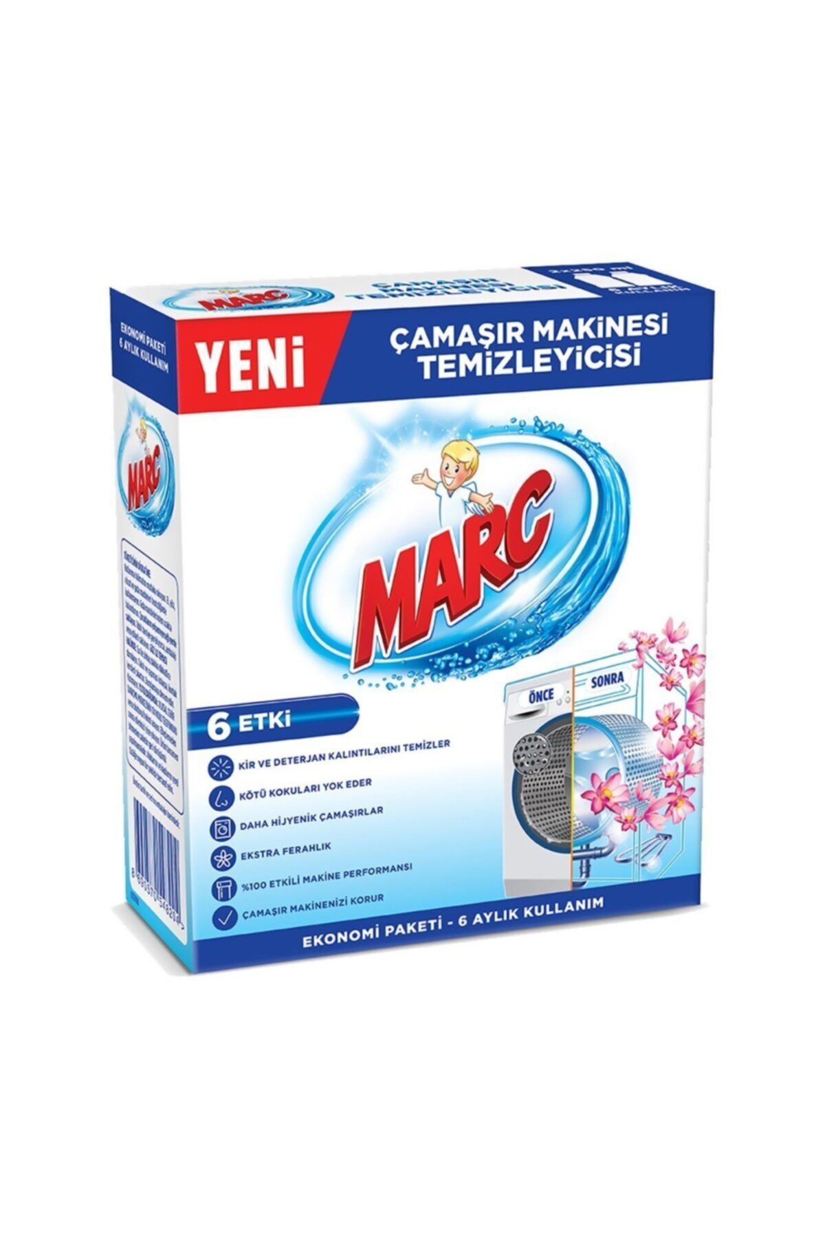 Marc Çamaşır Makinesi Temizleyicisi 6 Etki