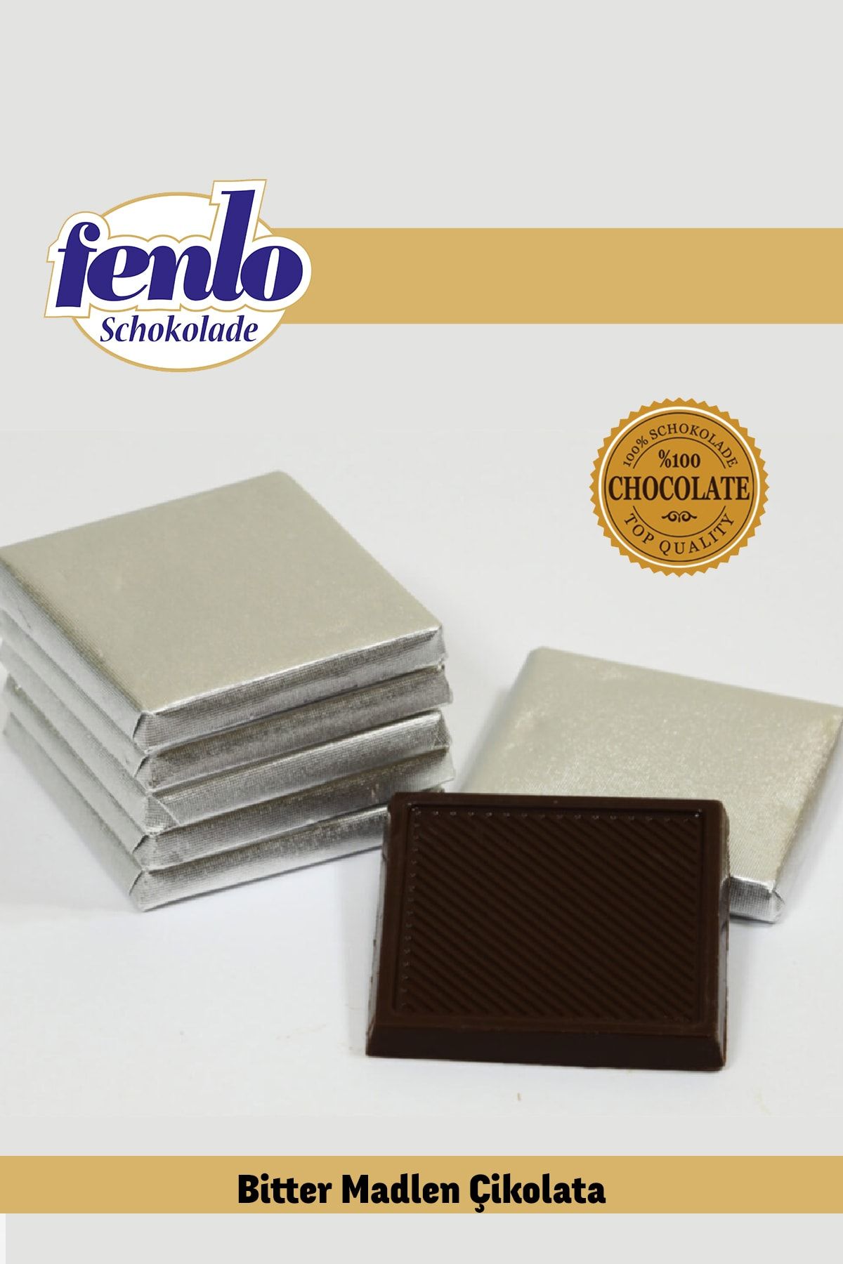 FENLO ÇİKOLATA Fenlo 500 gr Bitter Madlen Çikolata