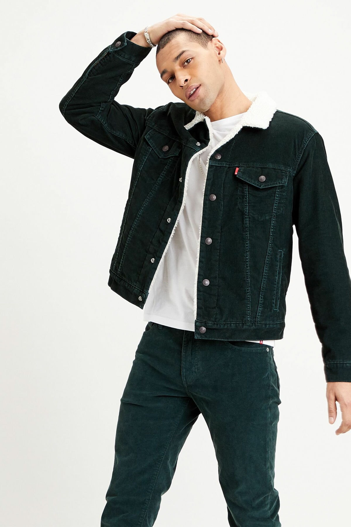 Levi's Type 3 Sherpa Trucker Scarab Koyu Yeşil Erkek Trucker