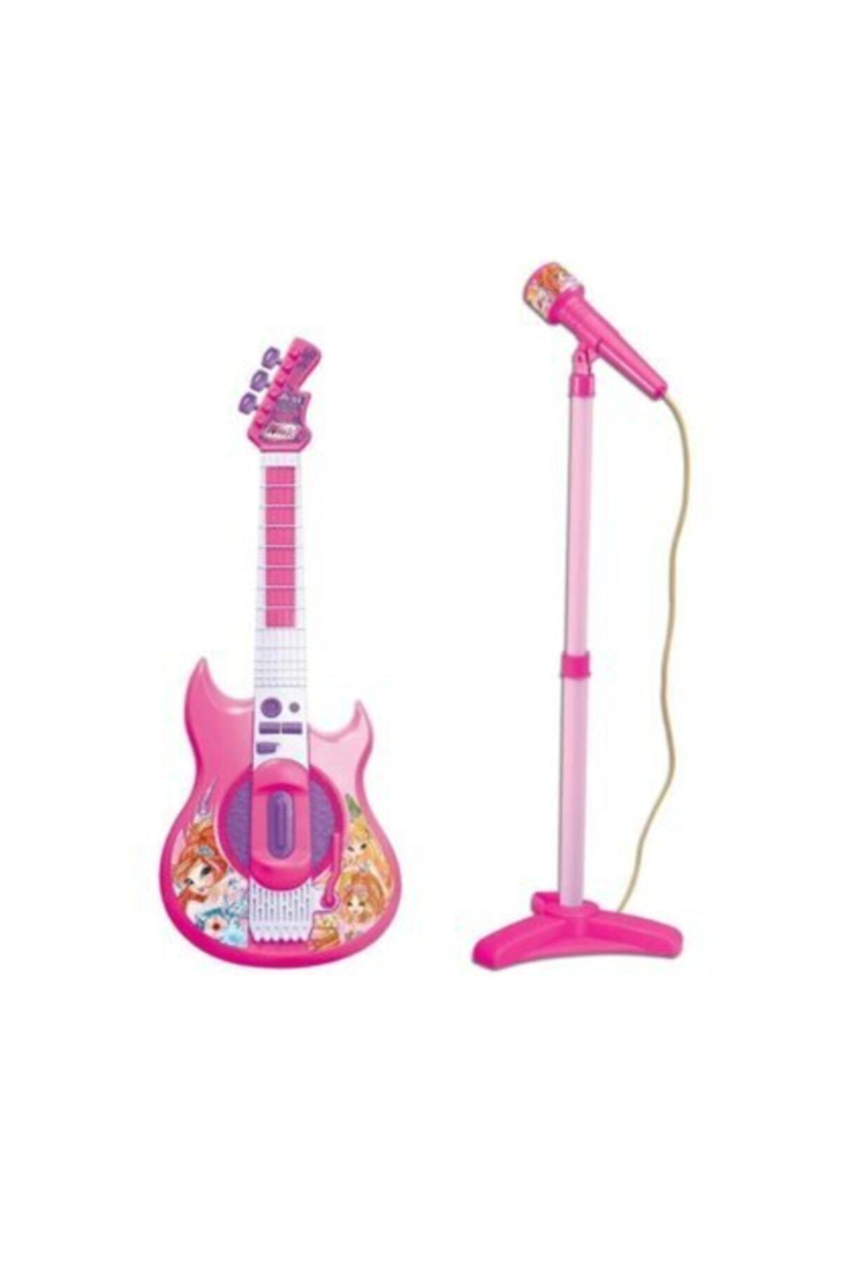 MEGA Gitar Ve Mikrofon Sanat Seti Pilli Gitar Mikrofon Süper Kalite