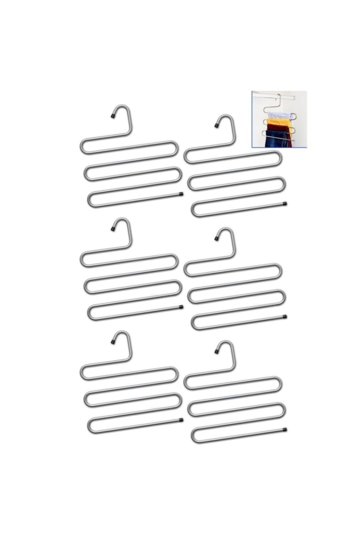 pazariz Pantolon Askısı Set 6'lı