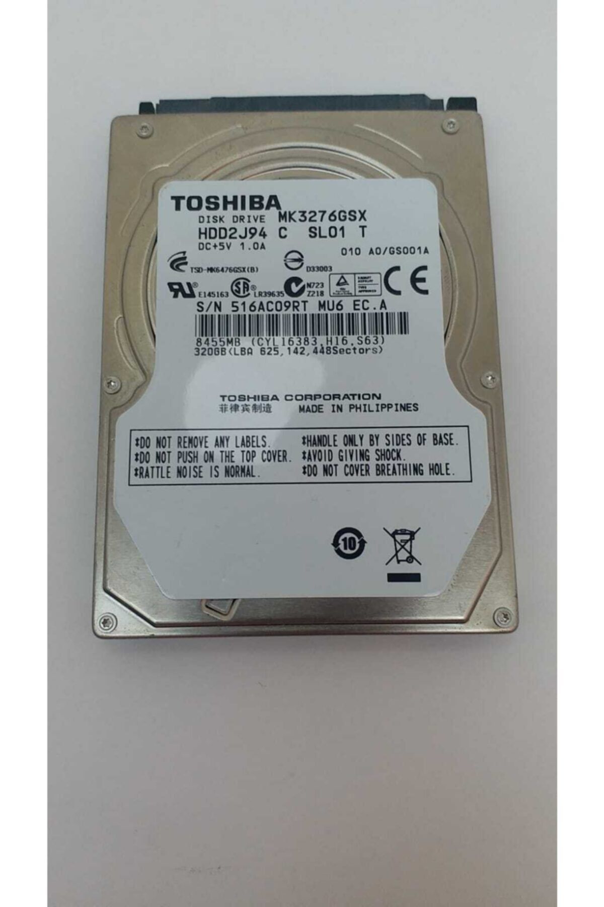 Toshiba Toshıba 320 Gb Hard Disk 2.5\