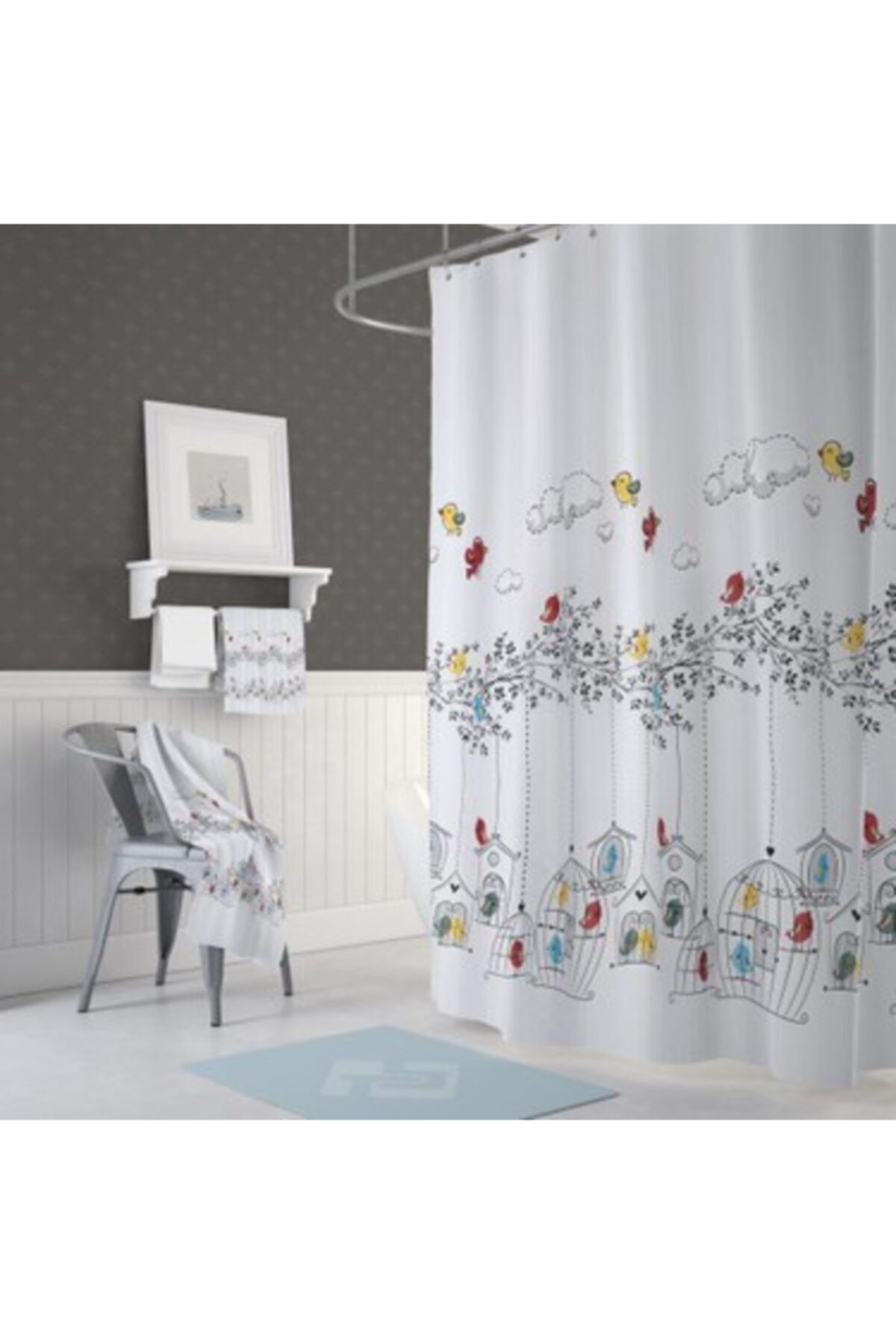 Jackline 6144 Model Çift Kanat 2x 110x200cm Duş Perdesi