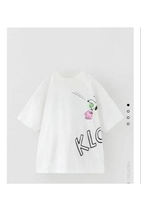 Yeni Sezon Snoopy Peanuts Baskılı Tshirt Image 0