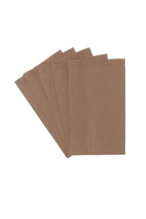 Kraft Kese Kağıdı Hediye Paketi 12x20 Cm 50 Adet Düz Renk Image 0
