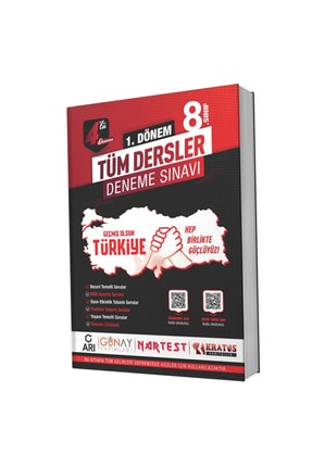 Nartest 8. Sınıf Tekyürek 1. Dönem 4’lü Tüm Dersler Deneme Sınavı Image 0