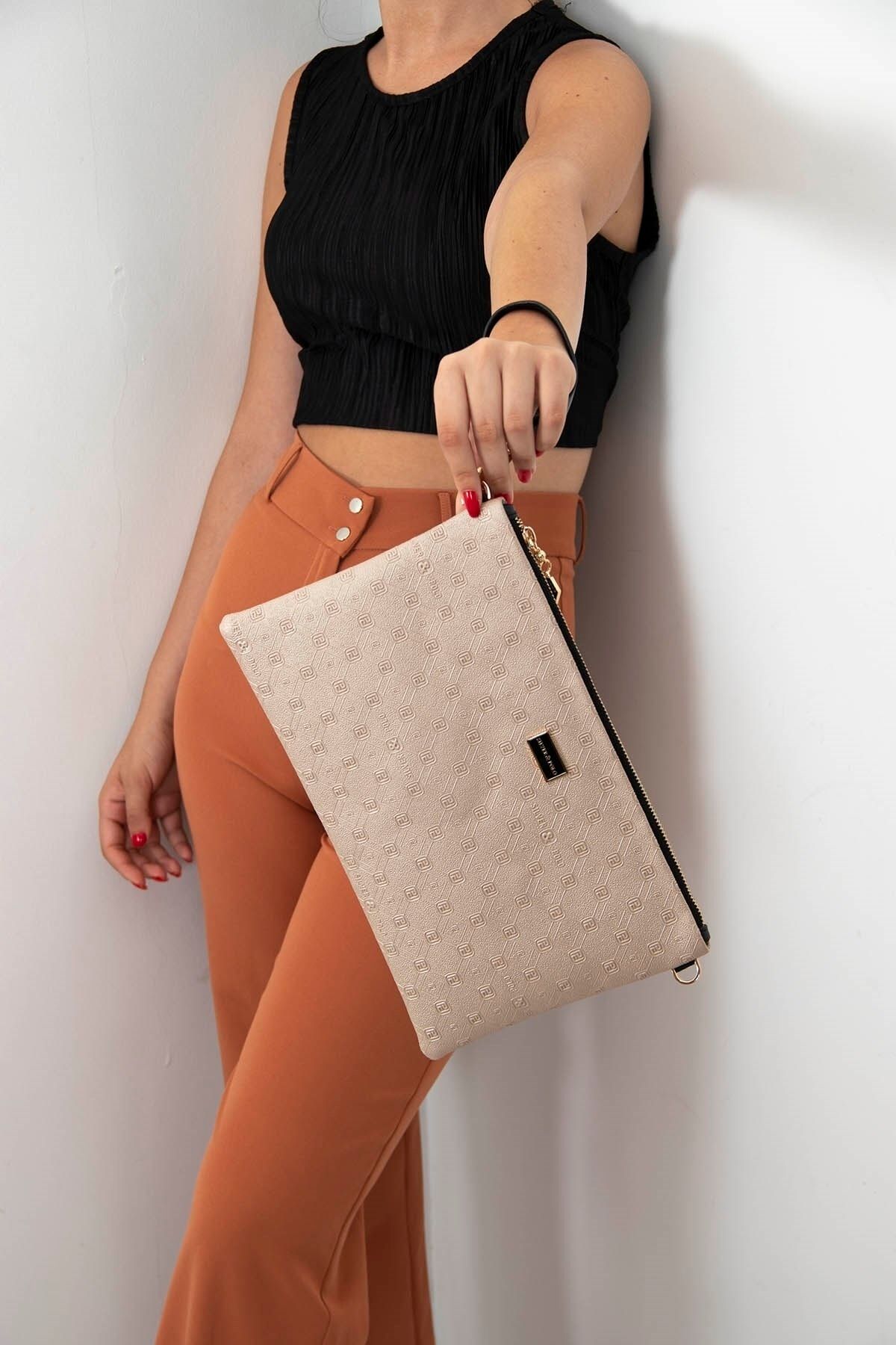 Silver Polo Women s Portfolio Clutch Nut Black Nv1034 Trendyol