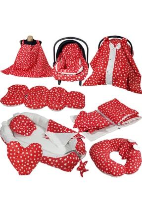 Babynest Puset Içi Set Araba Minderi Emzirme Örtüsü Ve Minderi Beşik Içi Nevresim Takımı 15 Li Set Image 0