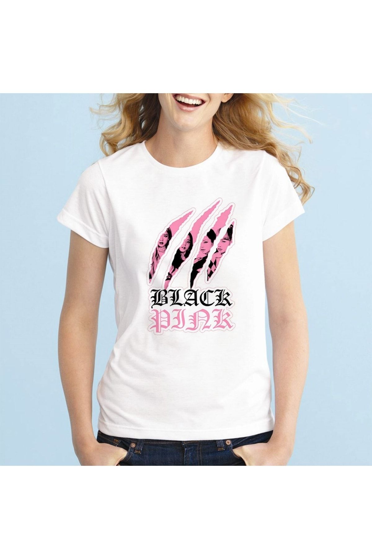 Black pink t outlet shirt kpop