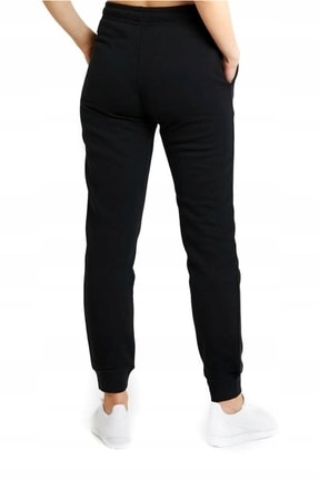 Sportswear Essantial Standart Kesim Siyah Kadın Eşofman Altı Image 4