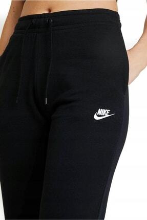 Sportswear Essantial Standart Kesim Siyah Kadın Eşofman Altı Image 5