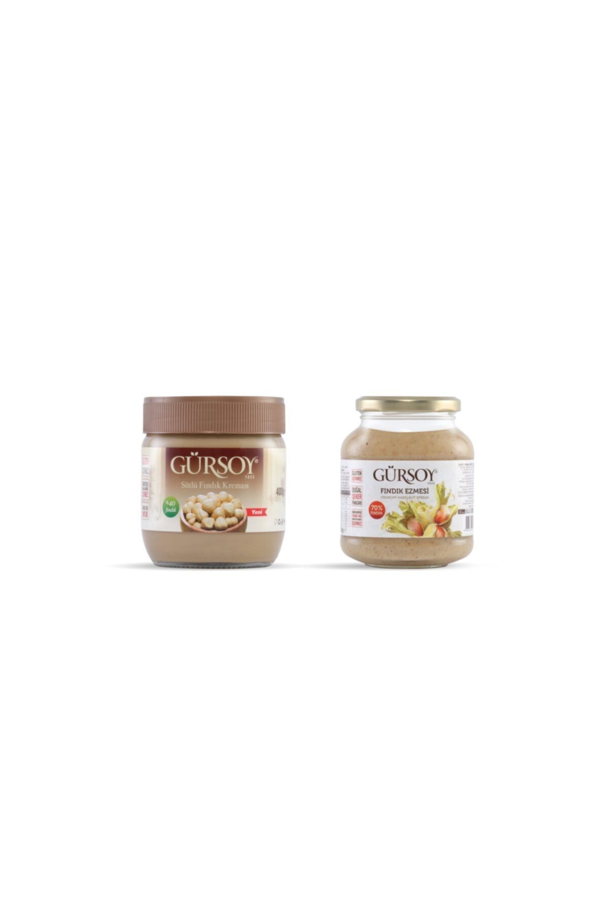 Gürsoy Sütlü Fındık Kreması 400g - Fındık Ezmesi 320g