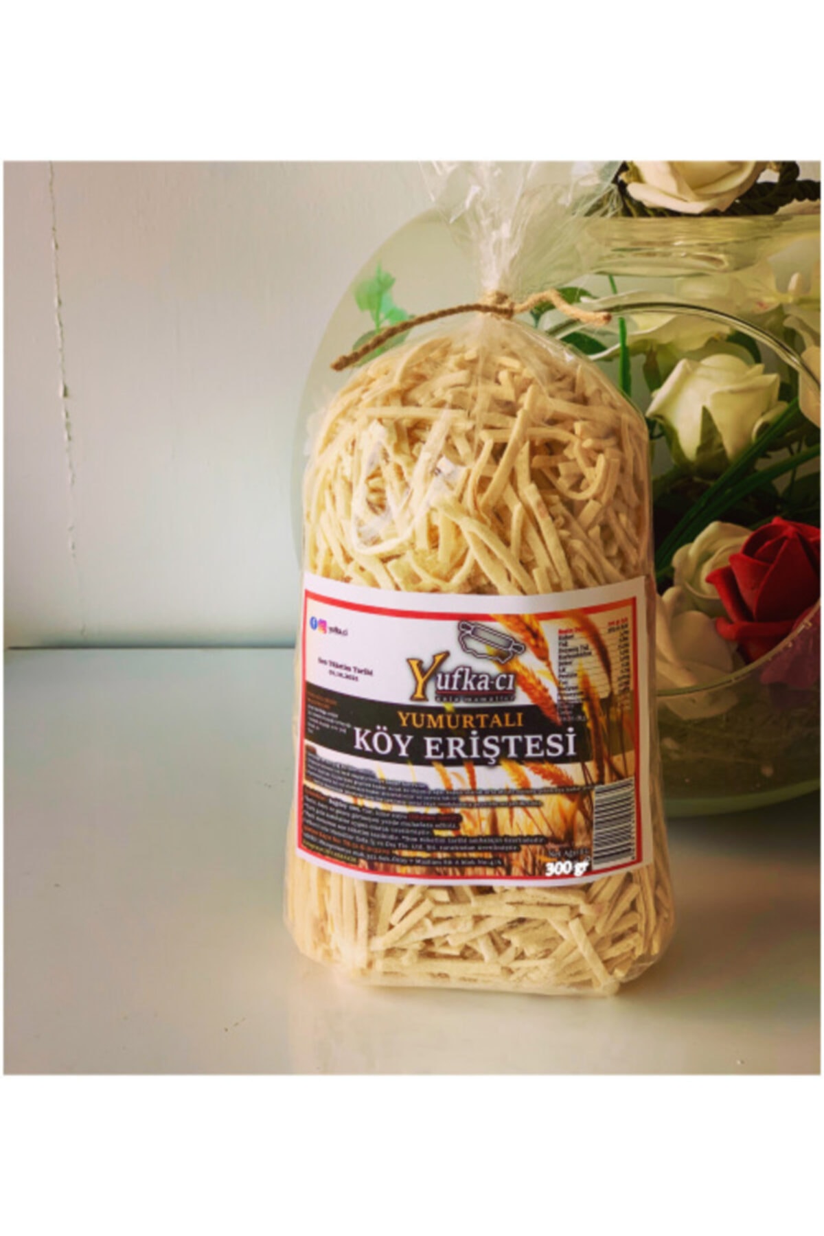 yufkacı Yumurtalı Köy Eriştesi 300gr 3 Adet